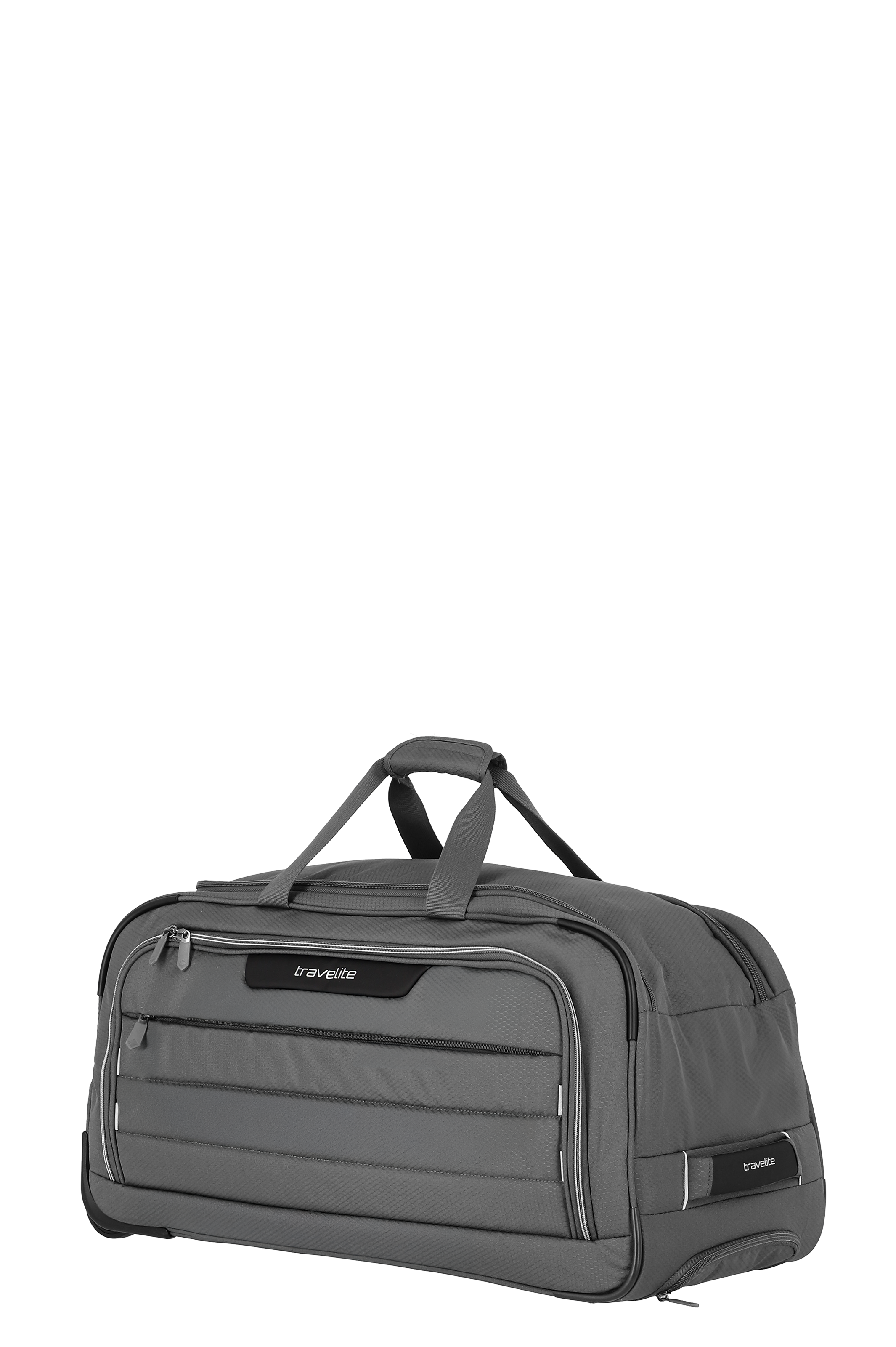 Travelite Reisetasche in Grau mit praktischem Reißverschluss und Tragegriffen