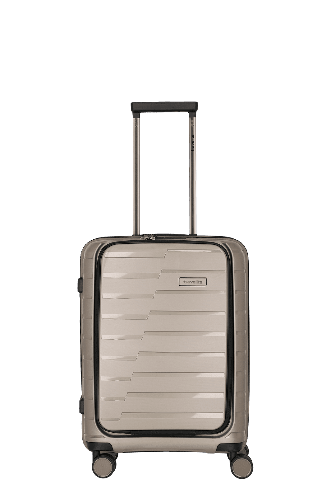 travelite Air Base Trolley S mit Vortasche in Champagner travelite Air Base Trolley S mit Vortasche in Champagner
