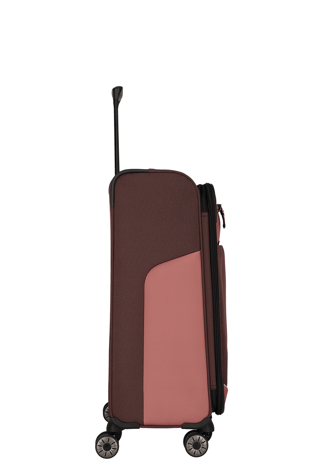 Frühlingsrose Viia Weichgepäck Koffer Seitenansicht von travelite Größe M