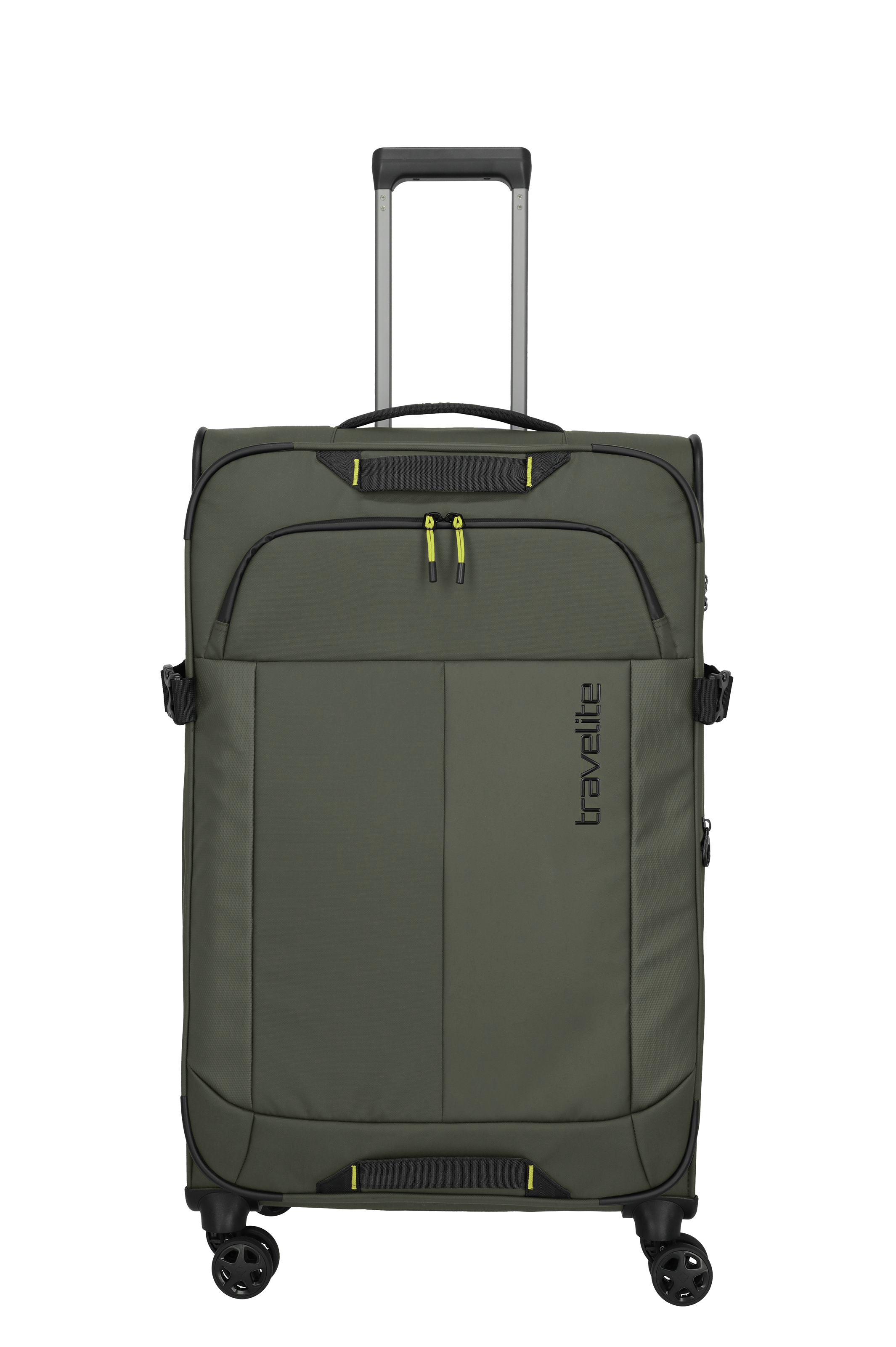 Ein travelite Koffer der Serie Briize Größe L 78cm Frontansicht in khaki