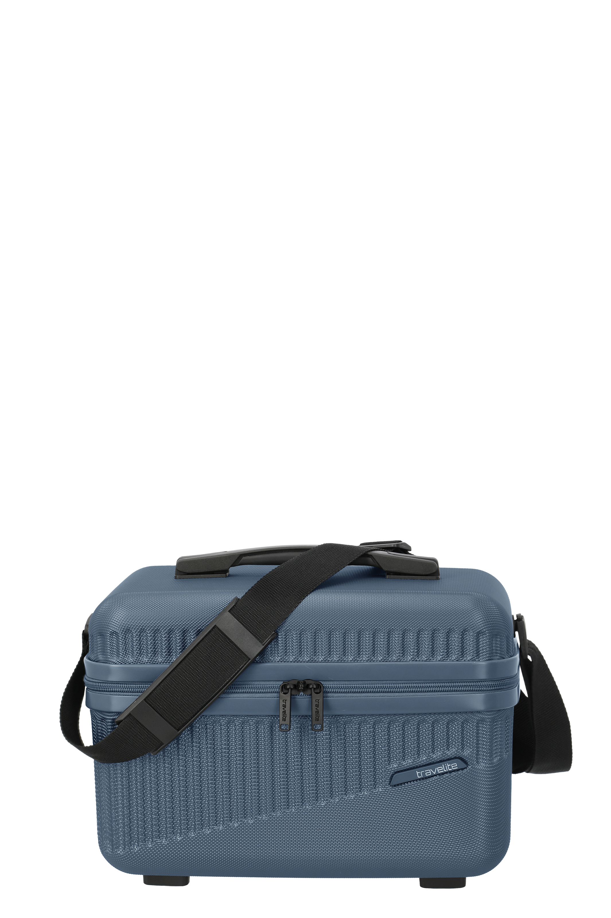 Un travelite Beautycase de la série Bali vue de face en bleu