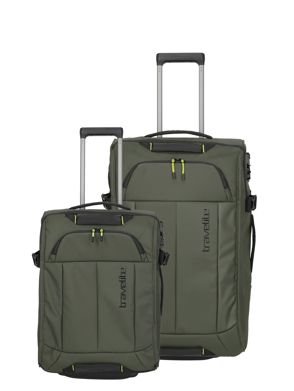 travelite Briize Rollenreisetasche Set khaki Eine travelite Rollenreisetaschen Set  der Serie Briize Frontansicht in khaki