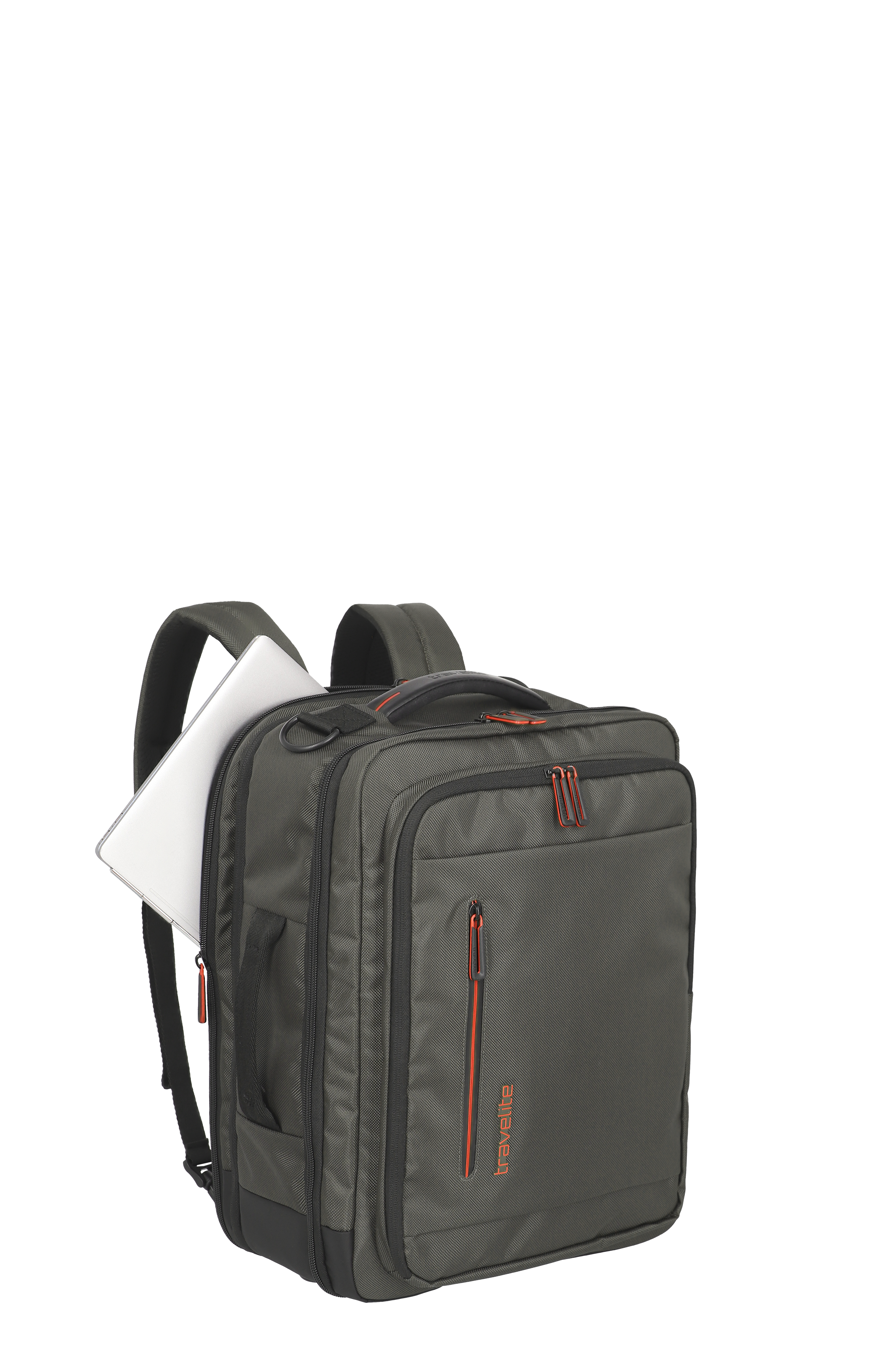 Travelite Rucksack mit Laptopfach, anthrazit, geräumig und robust – ideal für Büro und Reisen