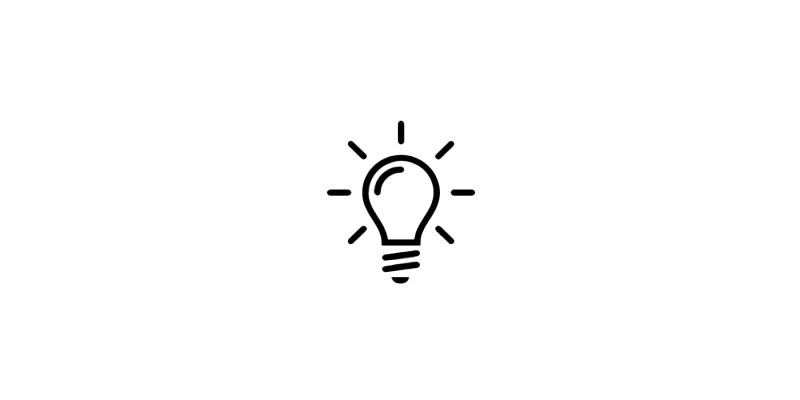 Symbol einer leuchtenden Glühbirne, die für Ideen und Innovation steht