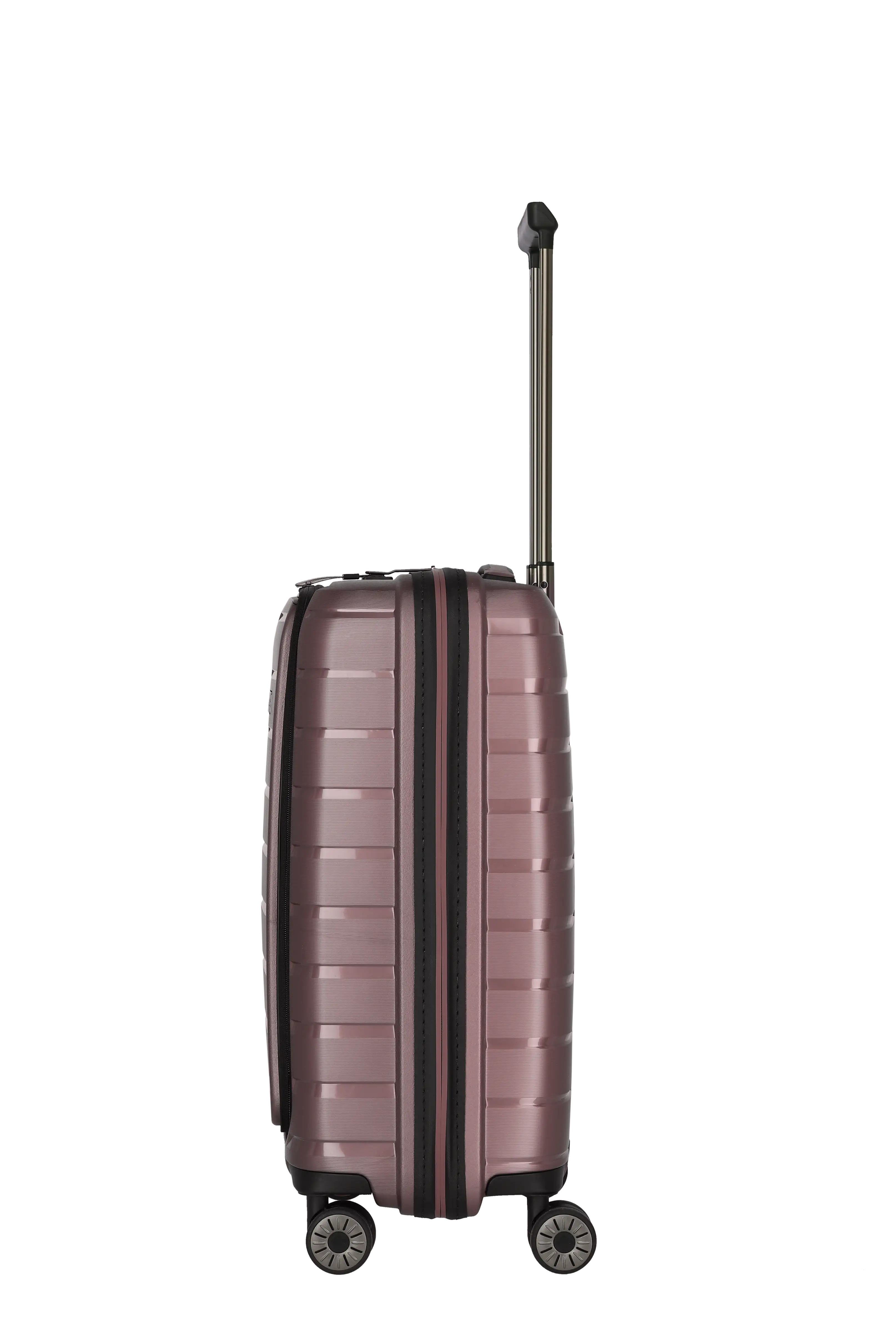 travelite AirBase Koffer von der Seite in Flieder Größe S+