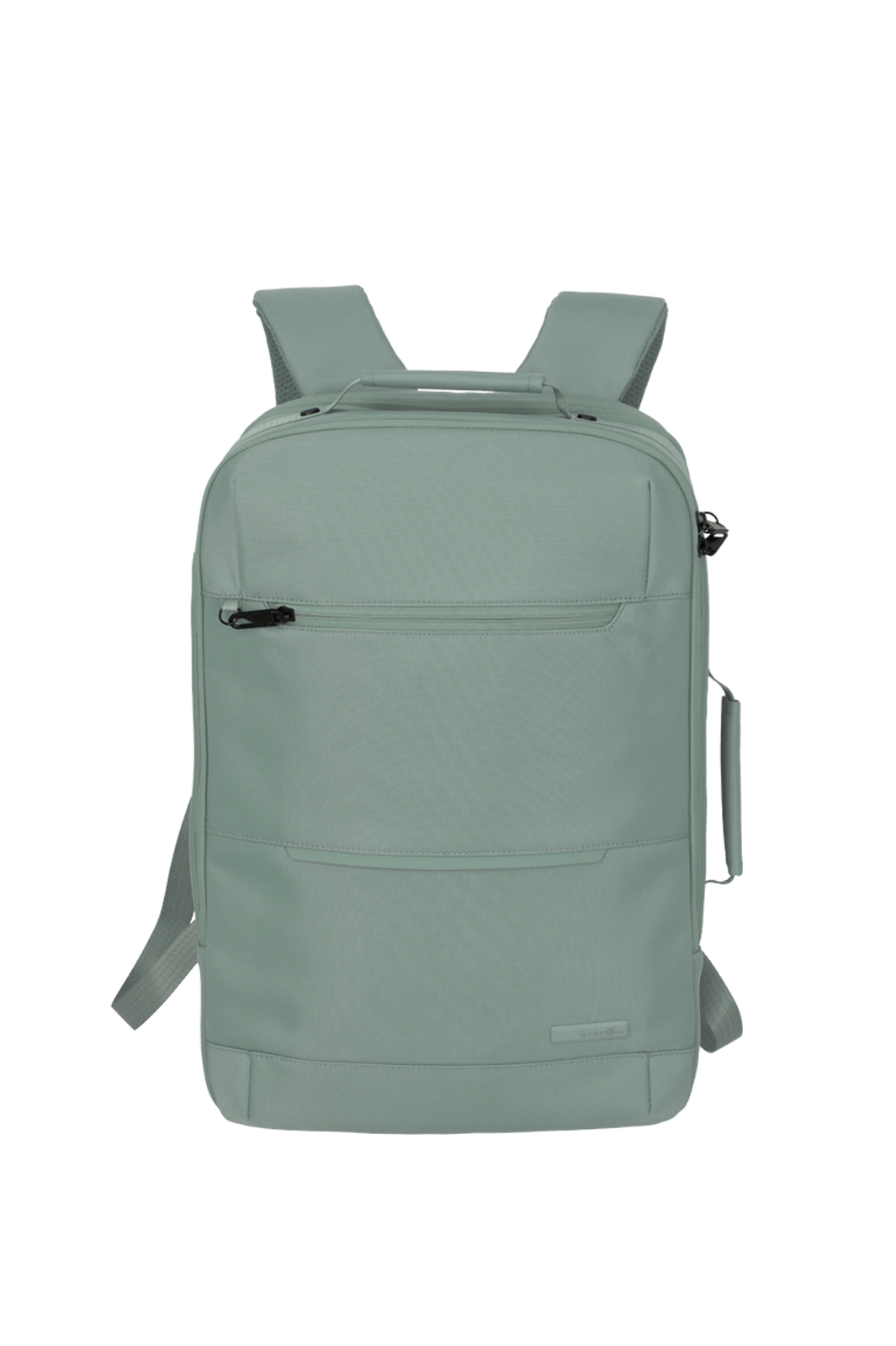Moderner mintgrüner Rucksack mit Fronttasche und Reißverschluss, ideal für Alltag, Schule oder Reisen Mintgrüner Rucksack mit verstellbaren Schultergurten und Fronttasche, minimalistisch und vielseitig einsetzbar