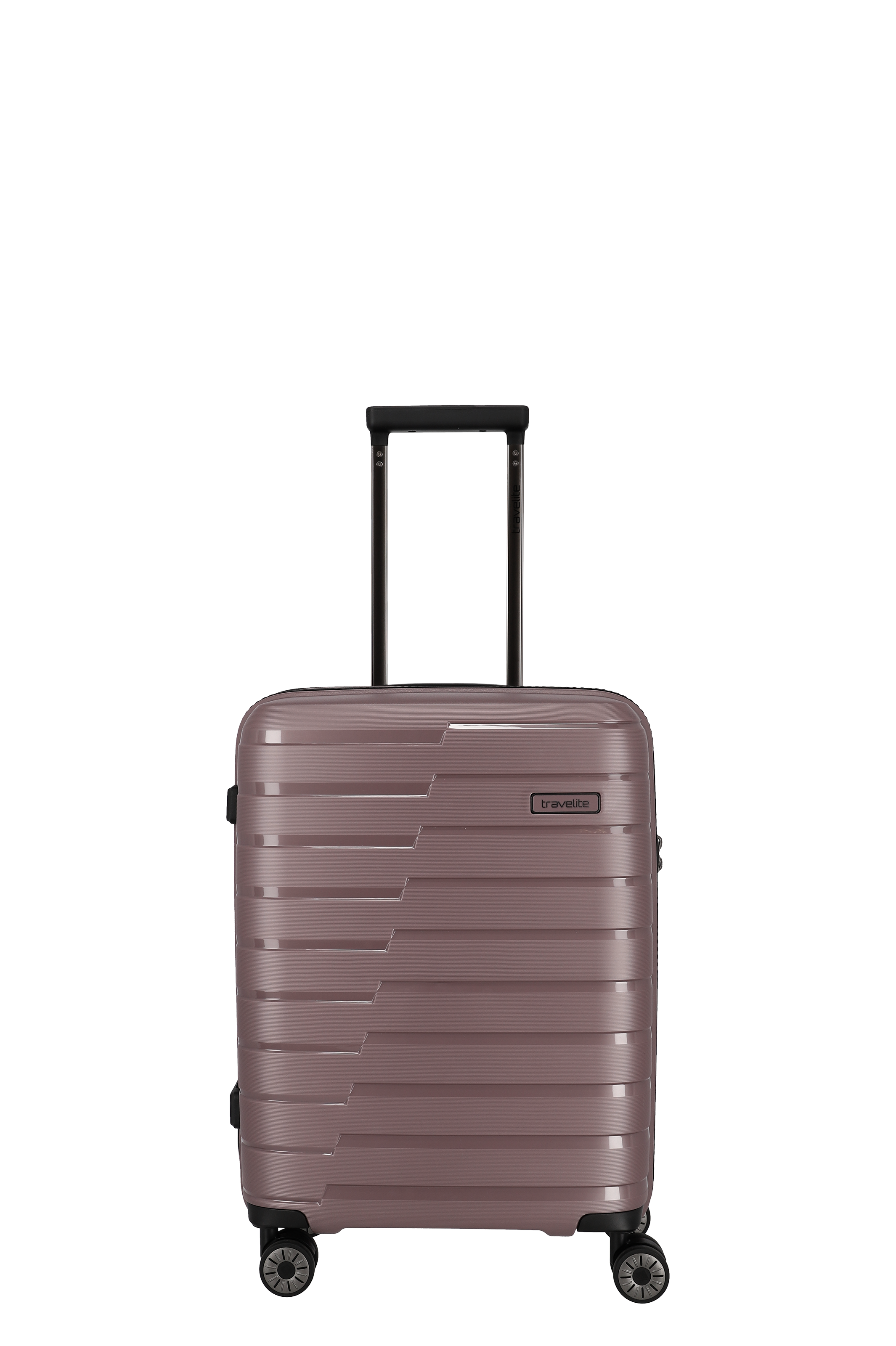 Travelite Hartschalenkoffer in Braun mit 4 Rollen und Teleskopgriff – Leichter Reisekoffer für Urlaub und Geschäftsreisen Brauner Travelite Hartschalenkoffer mit vier Rollen und ausziehbarem Teleskopgriff, ideal für Reisen