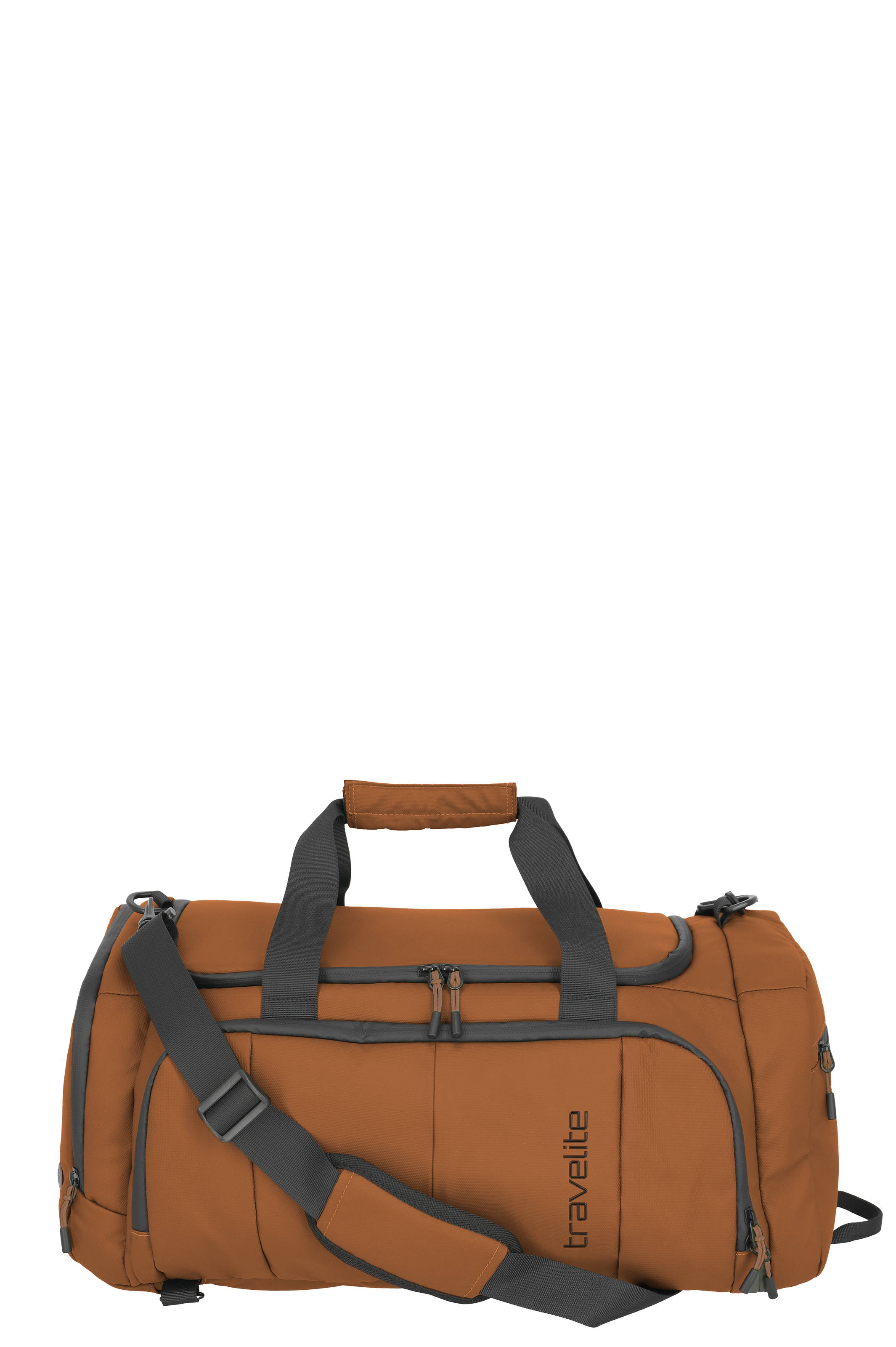 Travelite Reisetasche Braun mit Schultergurt, groß und geräumig, ideal für Sport und Urlaub