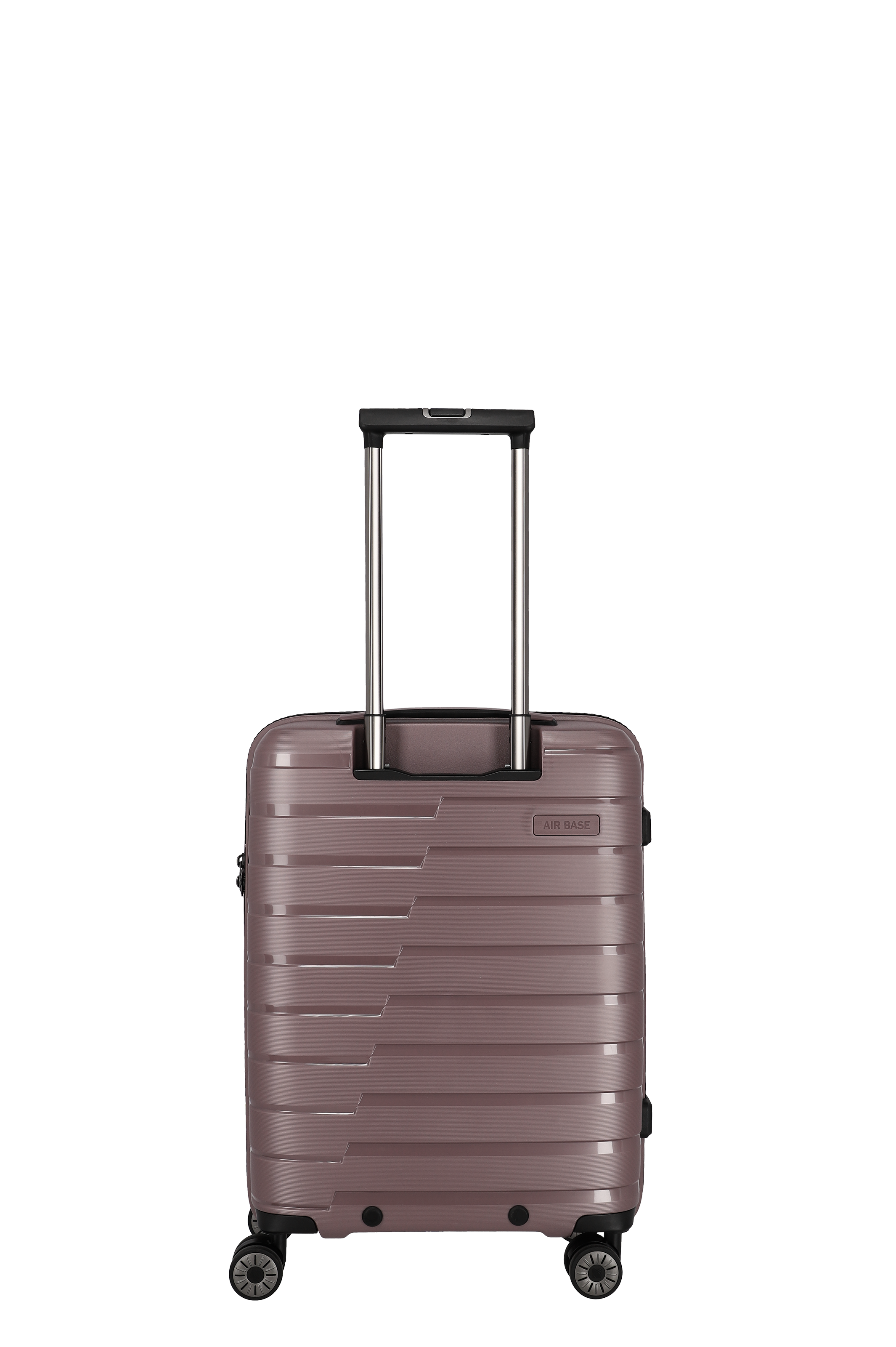 Handgepäck-Koffer Air Base in Braun mit vier Rollen und Teleskopgriff