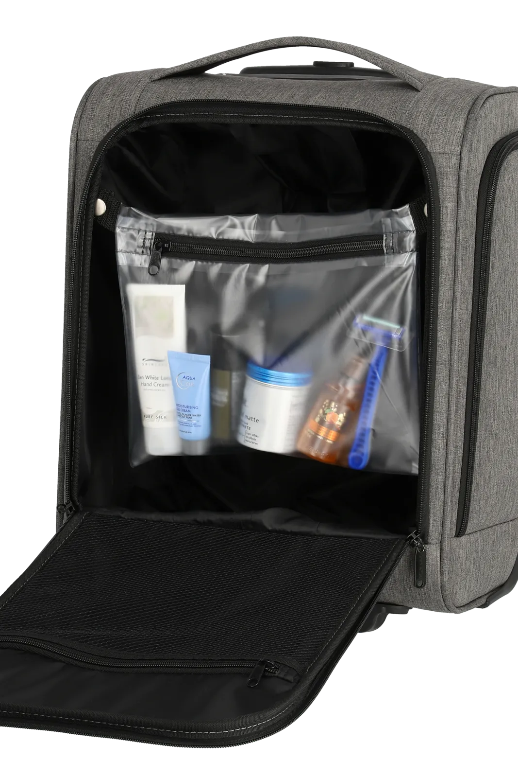 travelite Cabin Koffer S 43cm grau melange