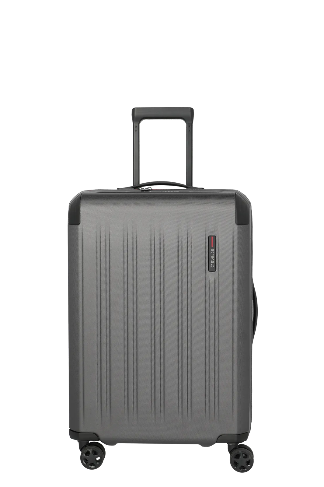Robuster Hartschalenkoffer in Grau mit 4 Rollen und Teleskopgriff – ideal als Reisekoffer oder Handgepäck Grauer Hartschalenkoffer mit vier Rollen und ausziehbarem Teleskopgriff, modernes Design, geeignet für Reisen oder als Handgepäck