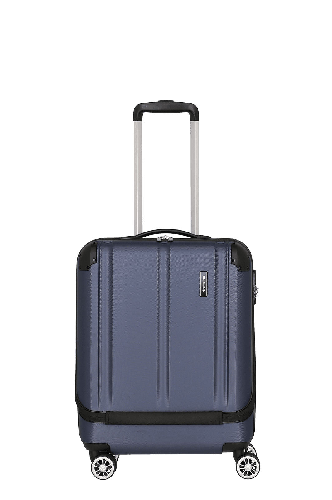 travelite City Trolley S (55 cm) mit Vortasche in Blau