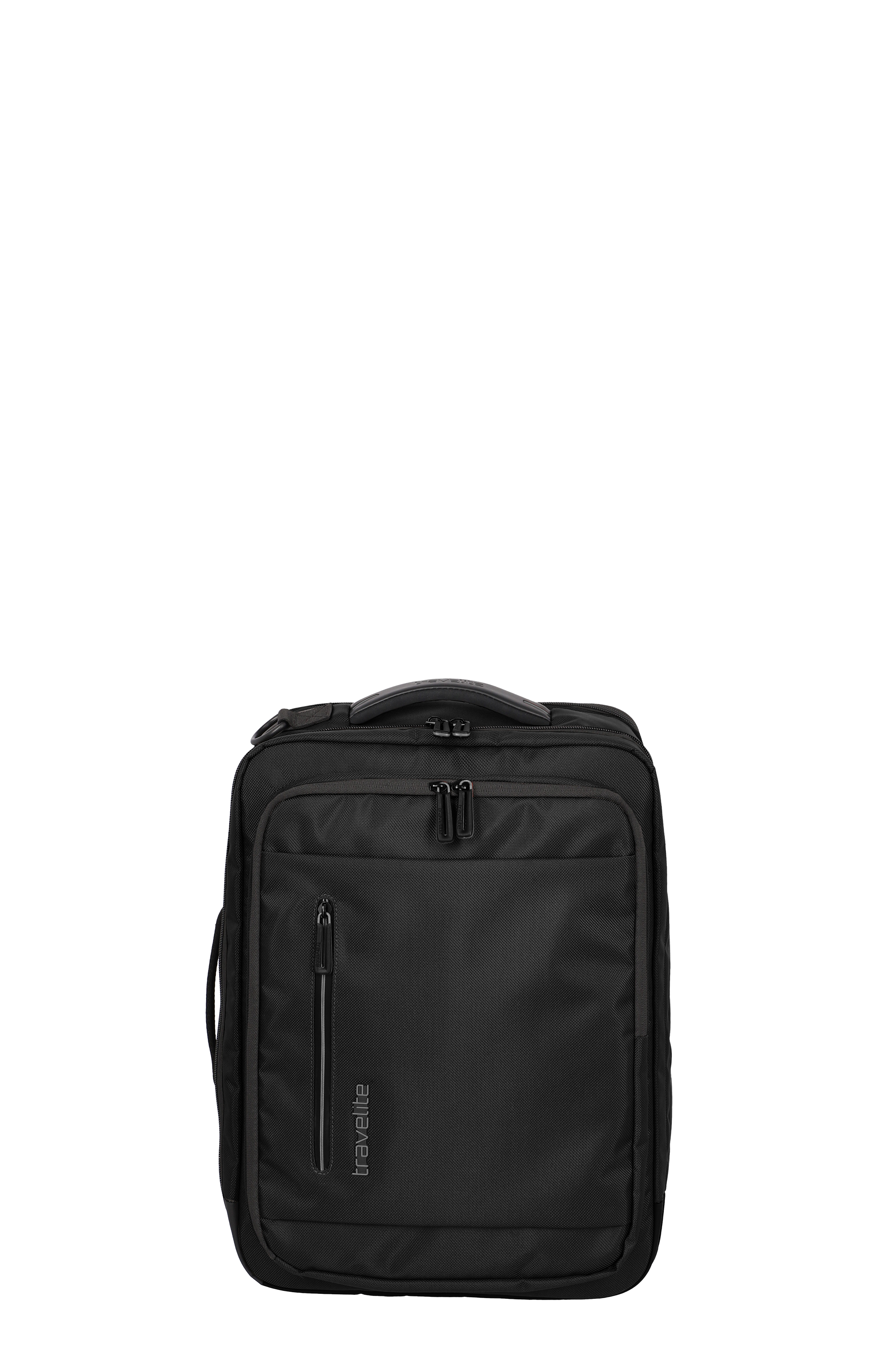Travelite schwarze Business-Rucksacktasche mit mehreren Fächern, ideal für Laptop und Büro