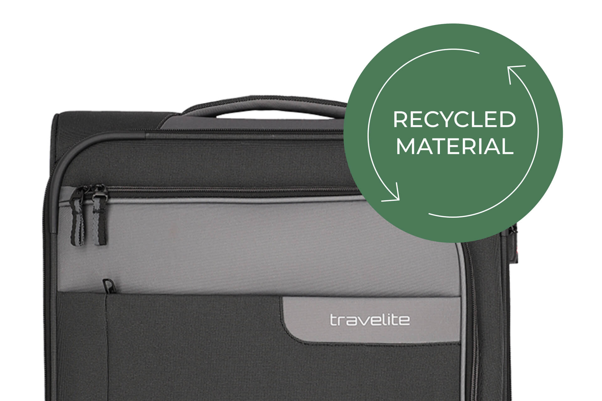 Weichgepäck Koffer Viia in schiefer von travelite recycled Material