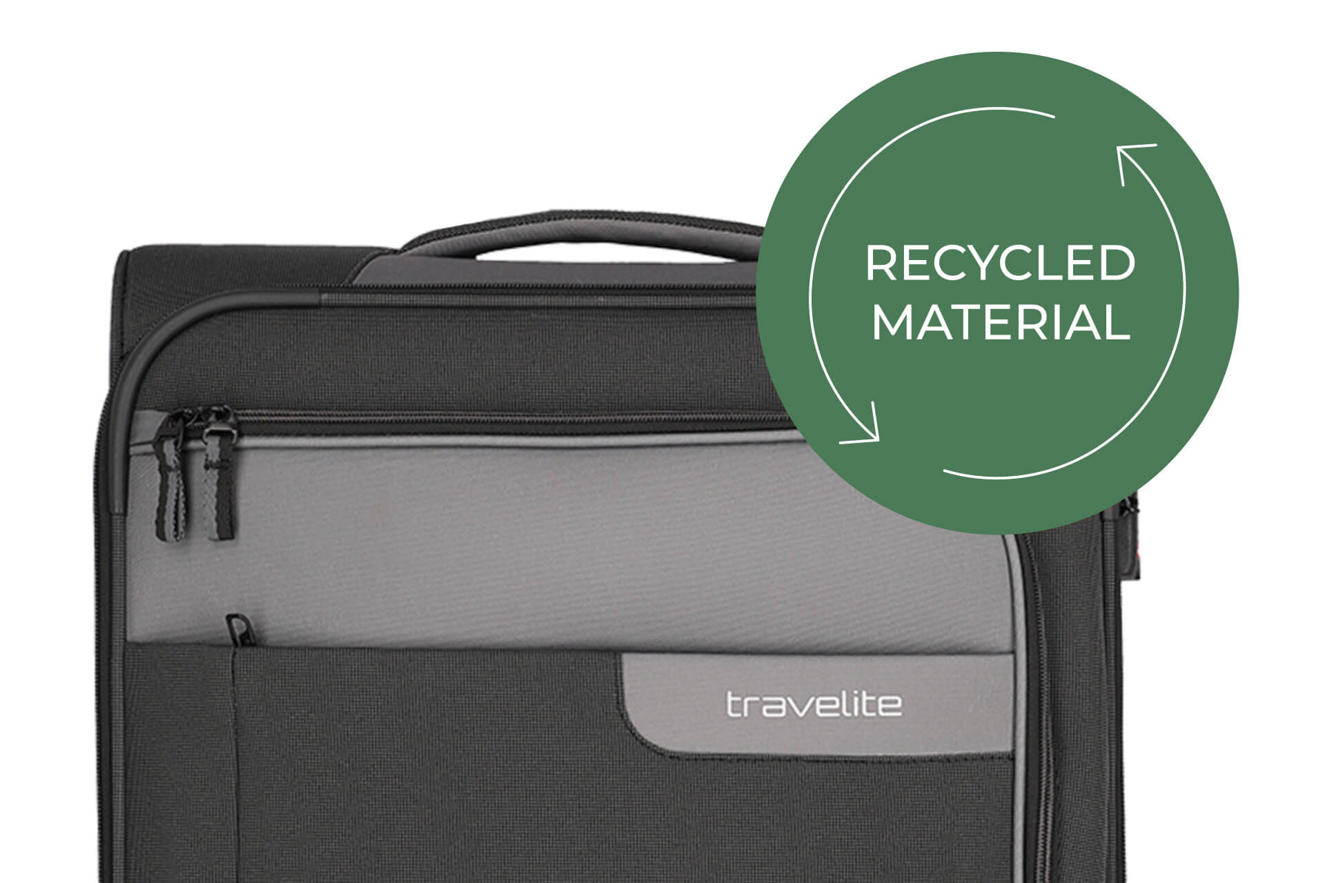 travelite Viia Koffer Schiefer recycled Material Weichgepäck Koffer Viia in schiefer von travelite recycled Material