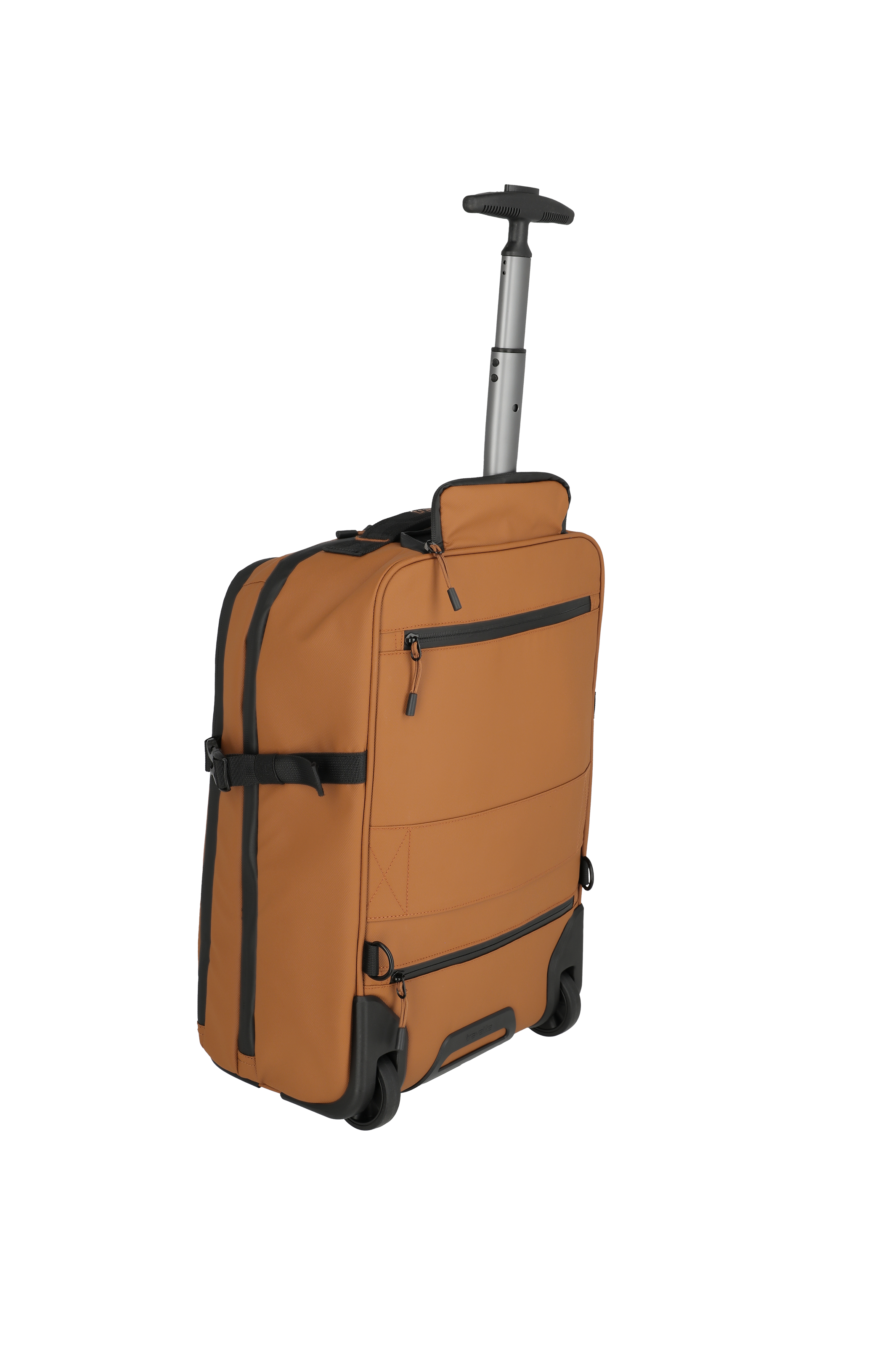 Reisetasche mit Rollen und Teleskopgriff in Braun – praktischer Trolley für unterwegs