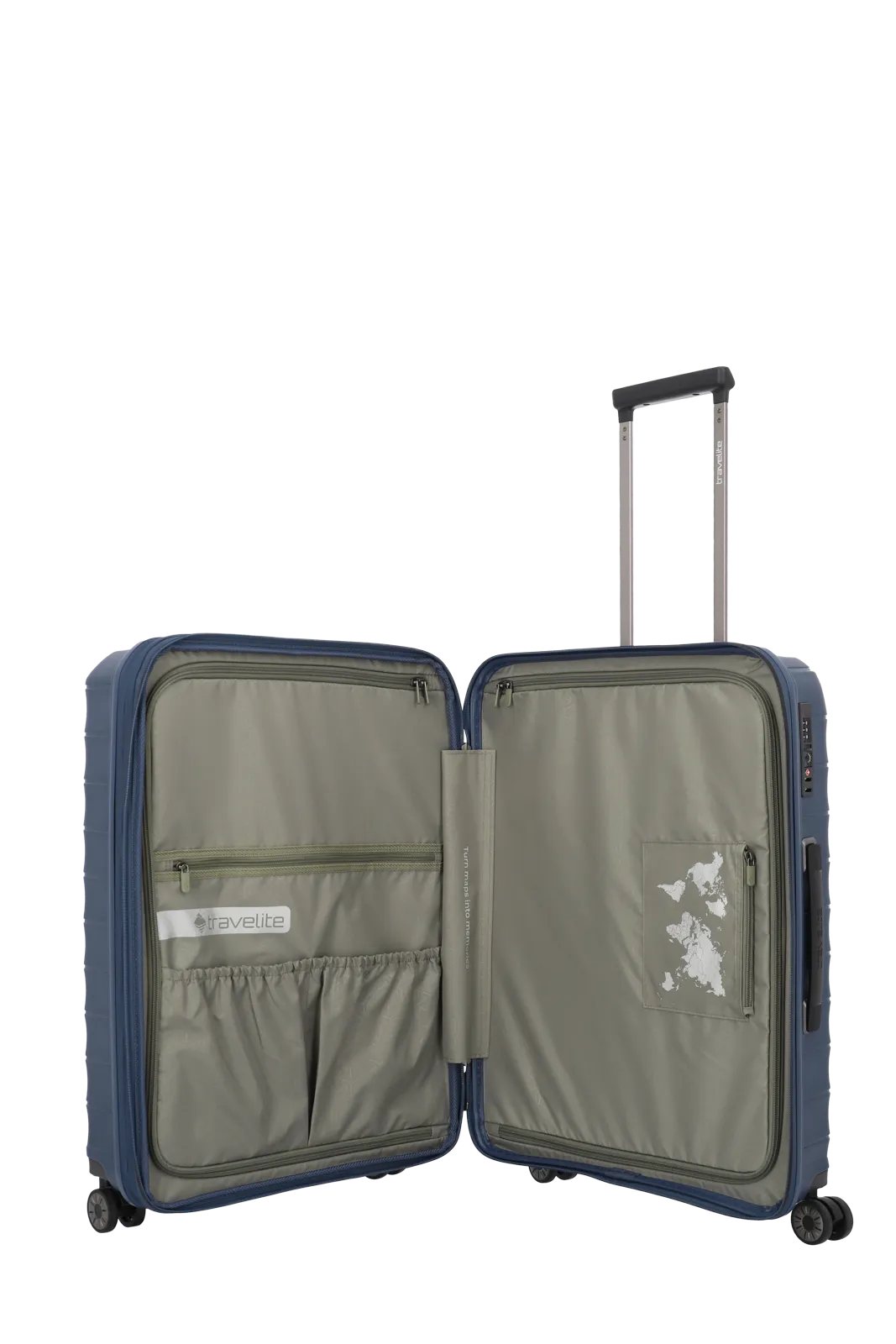 Mooby in Blau Groesse M Innenansicht Taschen travelite Mooby Trolley M in Blau Innenansicht Taschen