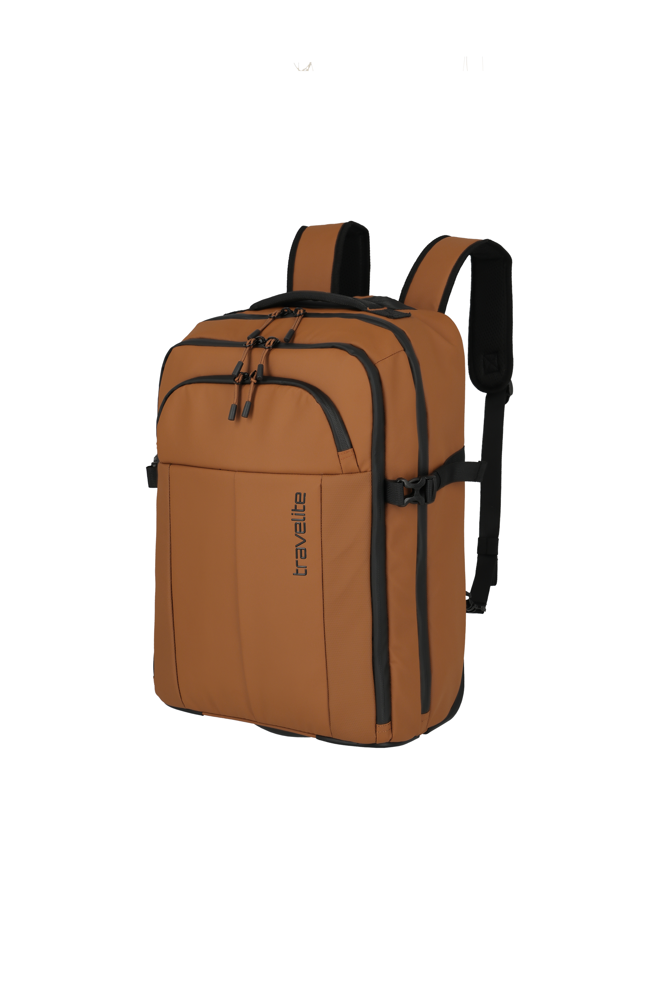 Travelite Rucksack in Braun mit mehreren Fächern – ideal für Reisen und Alltag