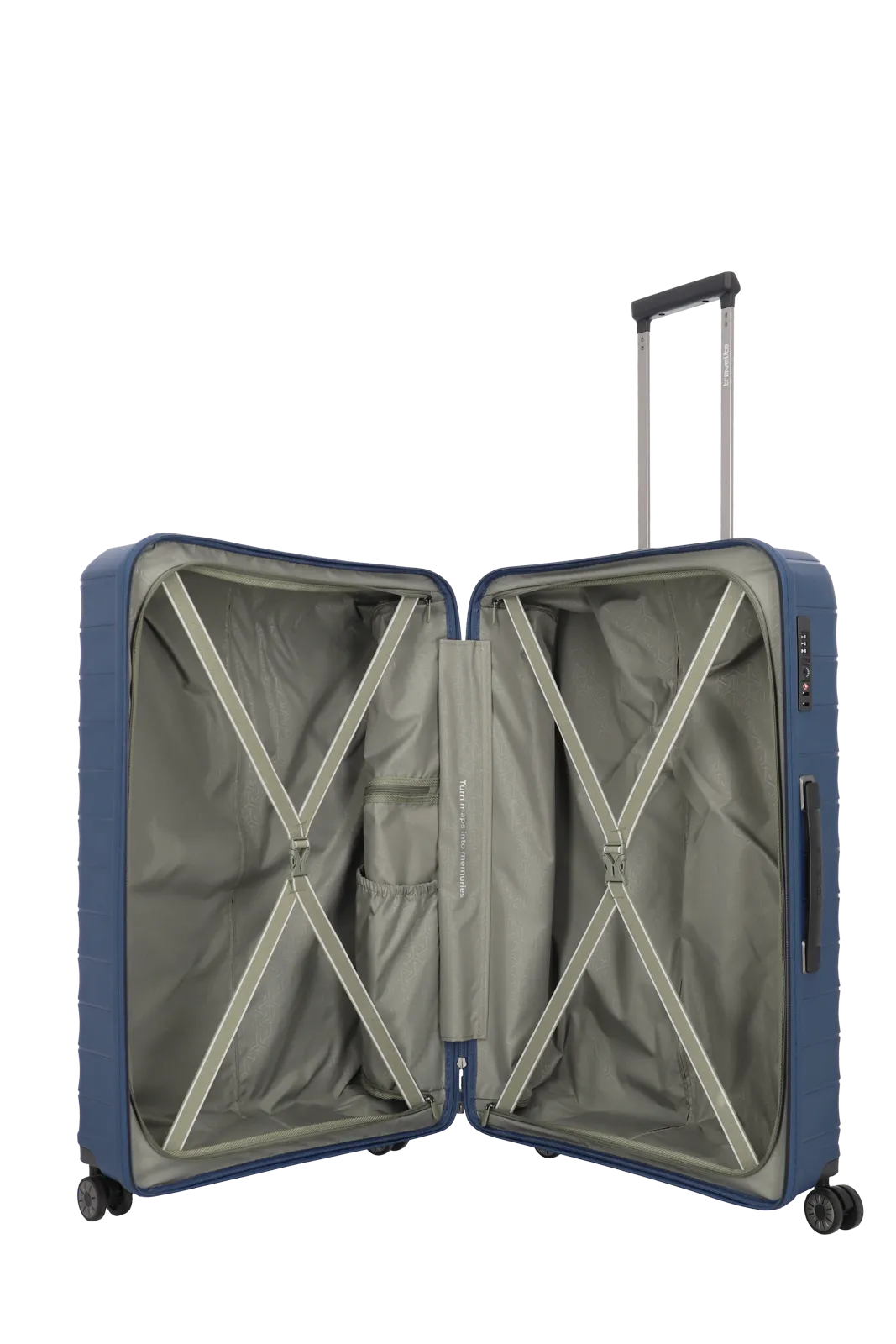 Mooby in Blau Groesse L Innenansicht Packgurte