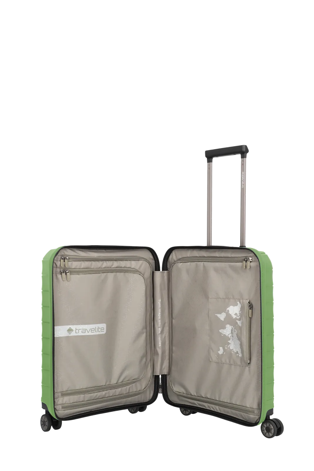 Mooby in Gruen Groesse S mit Vortasche Innenansicht Taschen