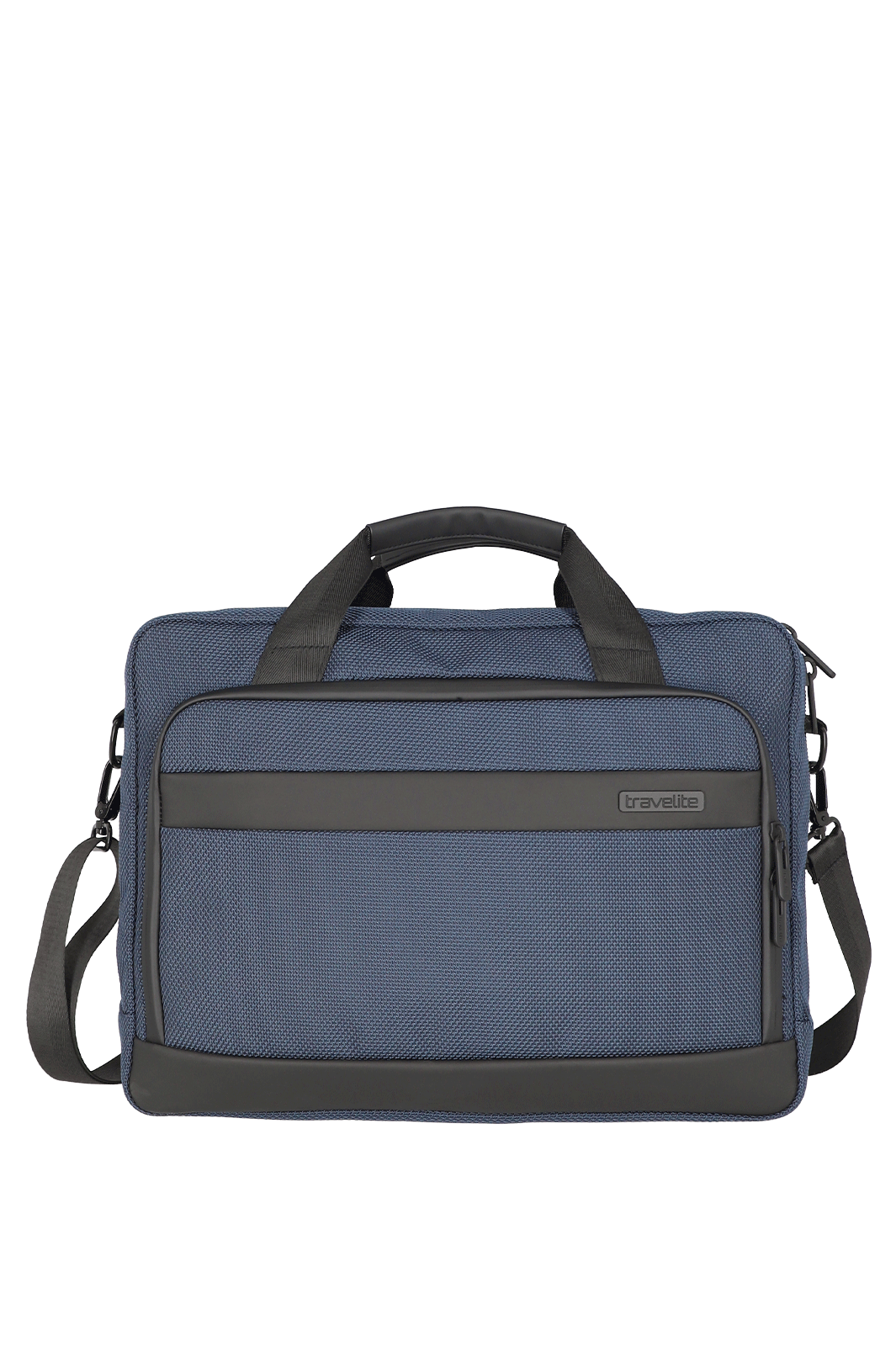 Marineblaue Laptoptasche mit verstellbarem Schultergurt Marineblaue Laptoptasche mit verstellbarem Schultergurt und mehreren Fächern, ideal für den sicheren Transport von Geräten.