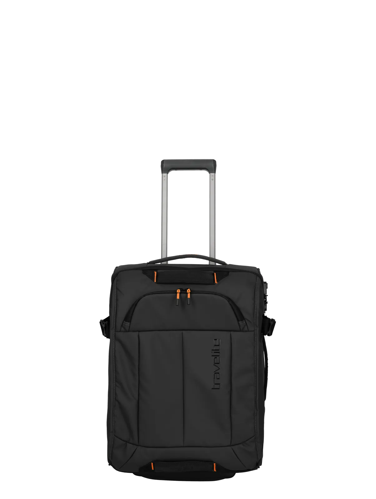 travelite Briize Rollenreisetasche Gr. S schwarz Eine travelite Rollenreisetasche der Serie Briize Größe S 55cm Frontansicht in schwarz