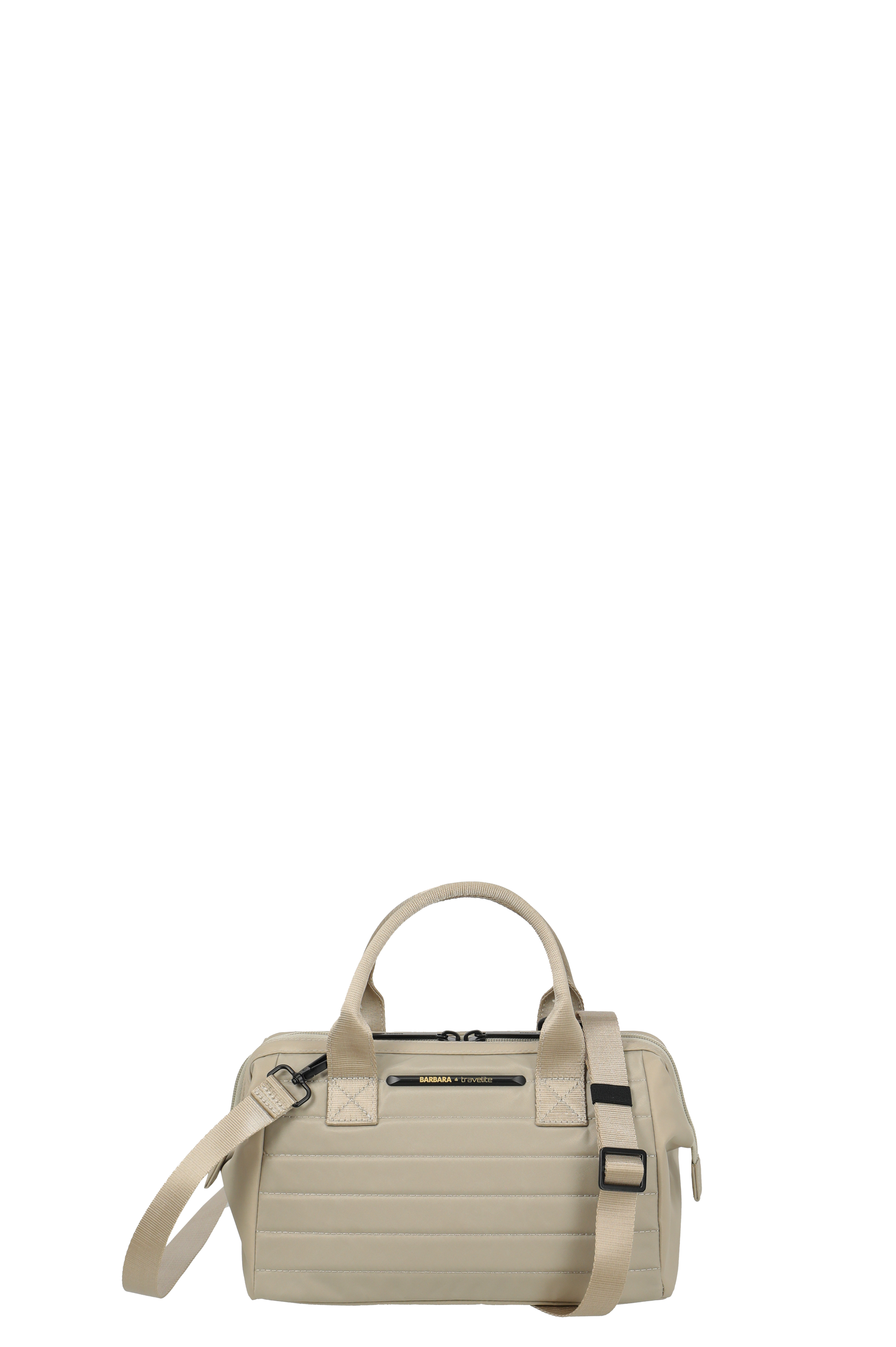 Beige Handtasche mit Schulterriemen und Reißverschluss – stilvolle Damen Umhängetasche Beige Handtasche mit abnehmbarem Schulterriemen, Reißverschluss und gestepptem Design, ideal für den Alltag