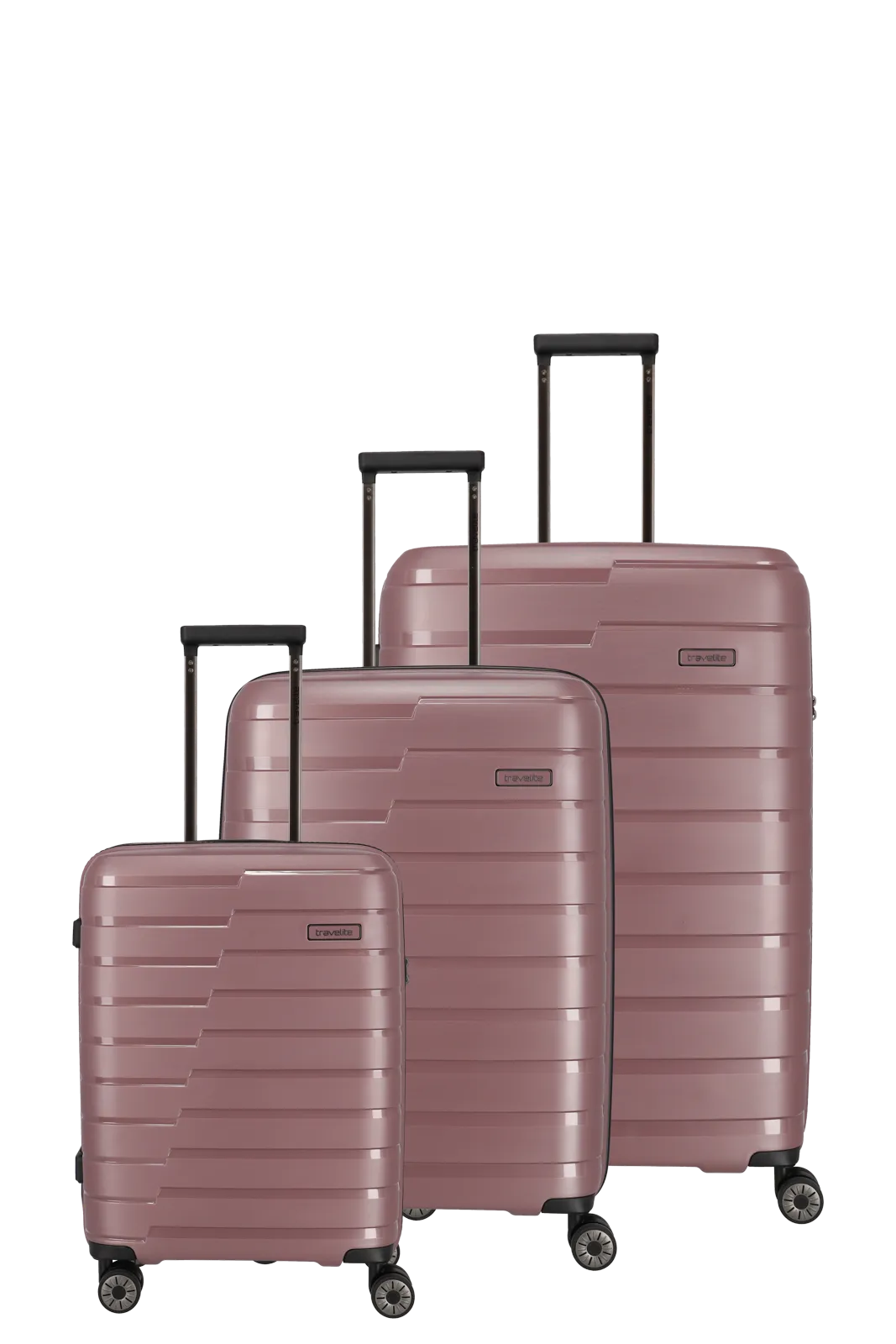 travelite AirBase Koffer 3-teiliges Set in Flieder