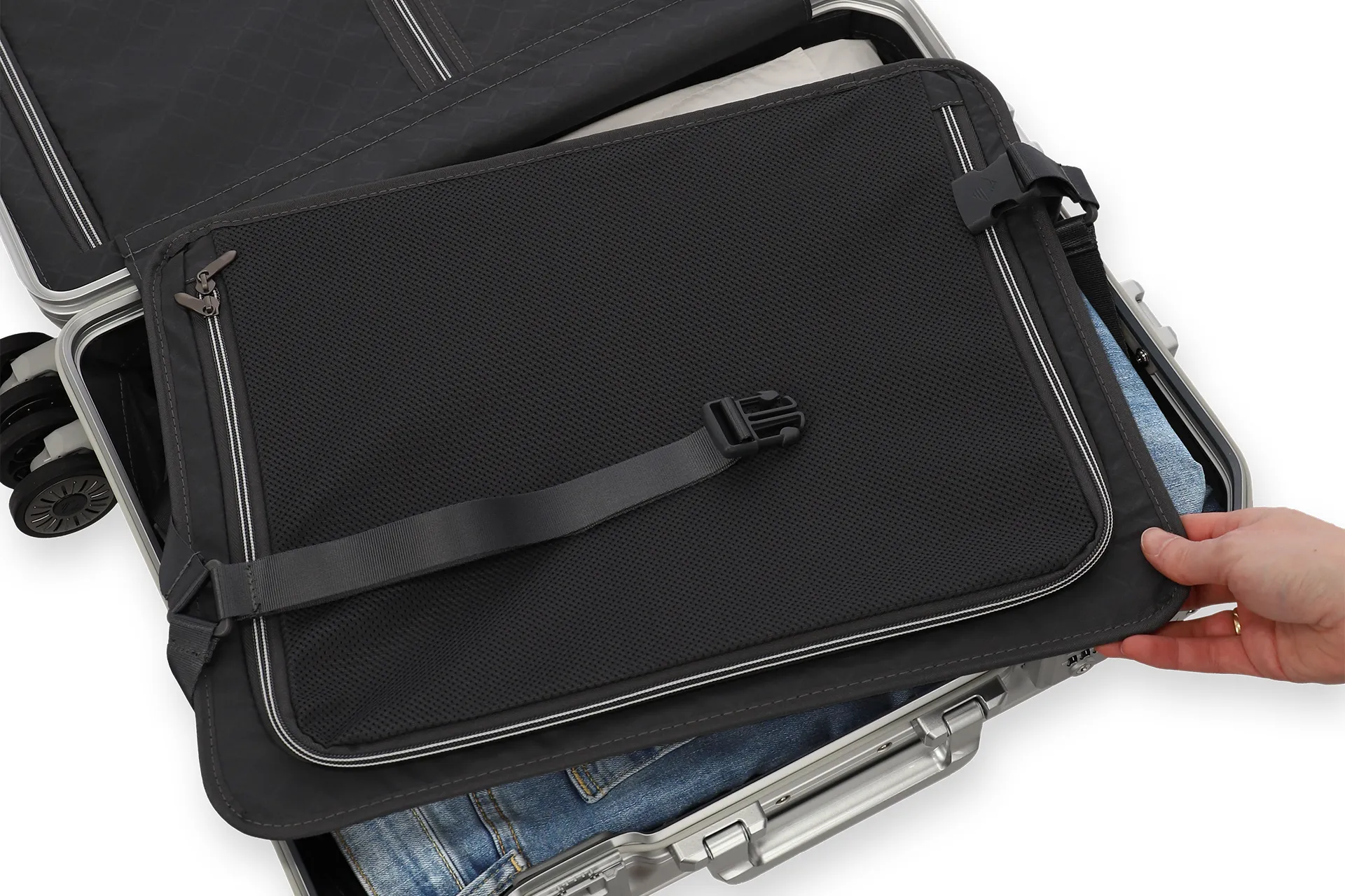 Next von travelite in Silber von innen travelite Next in Silber von innen