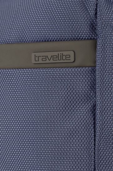 Detailansicht eines blauen Travelite-Rucksacks