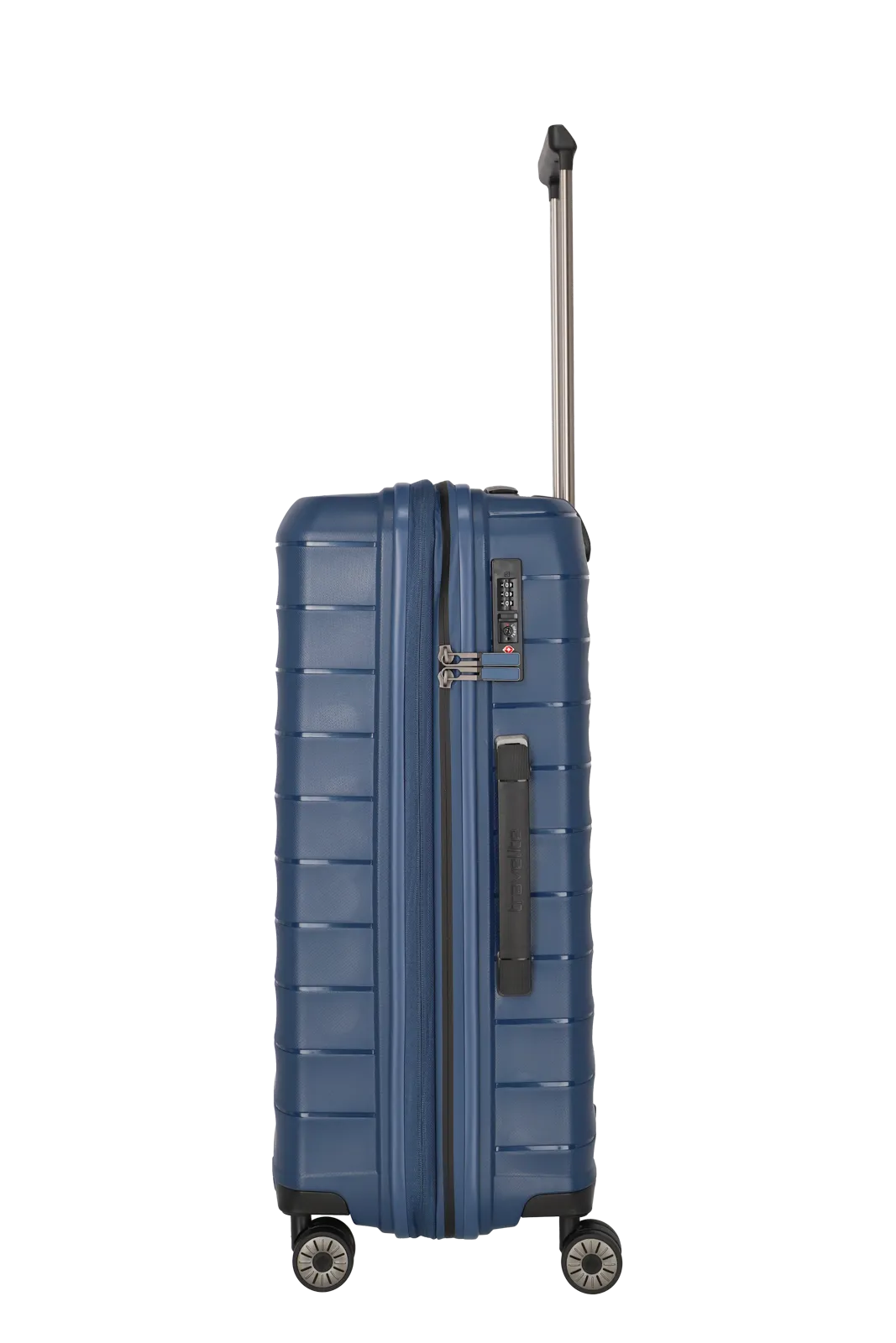 Mooby in Blau Groesse M Seitenansicht links travelite Mooby Trolley M in Blau Seitenansicht links