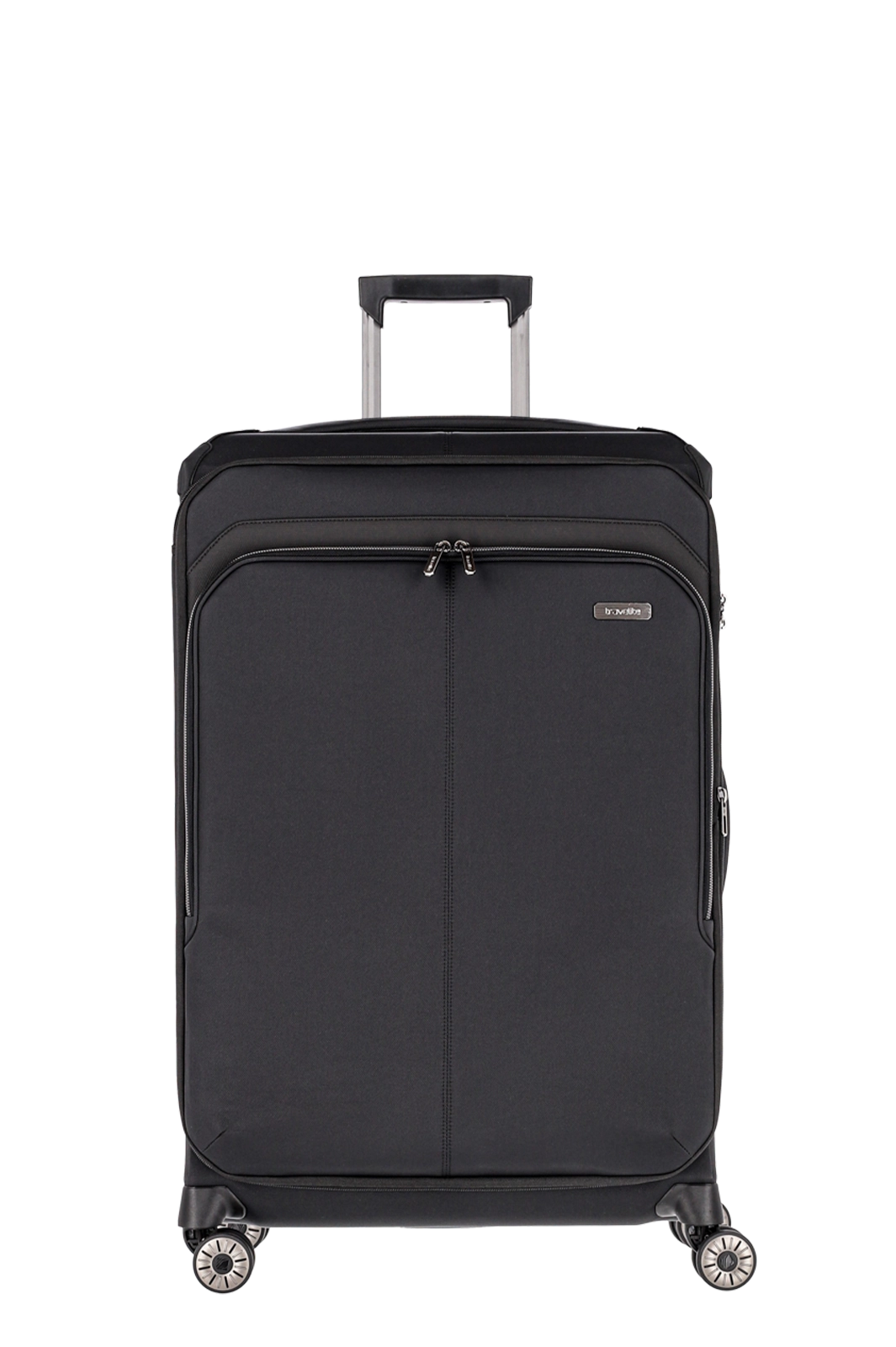 schwarzer Priima Weichgepäck Koffer Frontalansicht von travelite Größe L