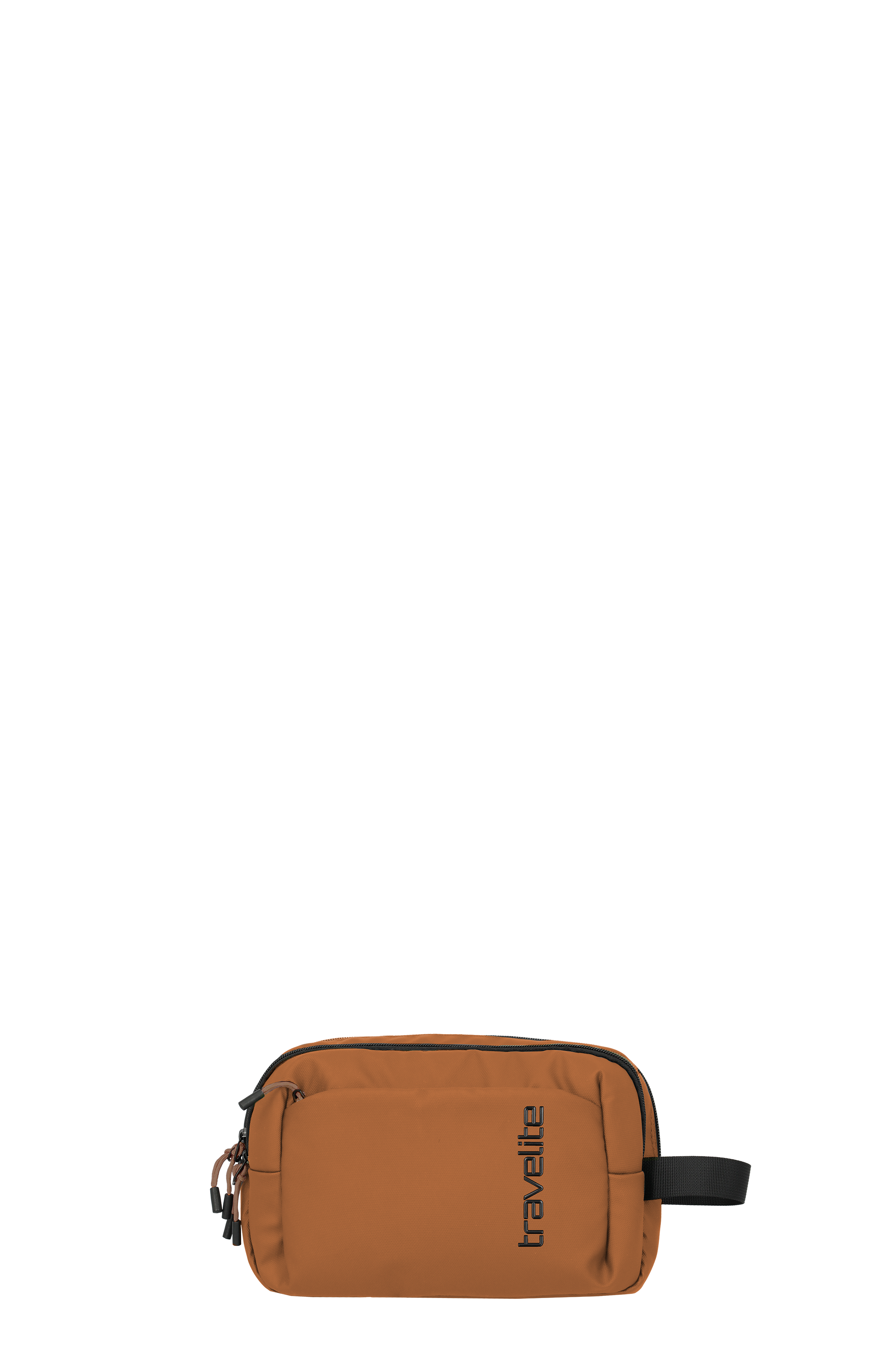 Travelite Kulturtasche in Braun – praktische Waschtasche für Reisen Braune Travelite Kulturtasche mit Reißverschluss und Trageschlaufe, ideal als Waschtasche für unterwegs