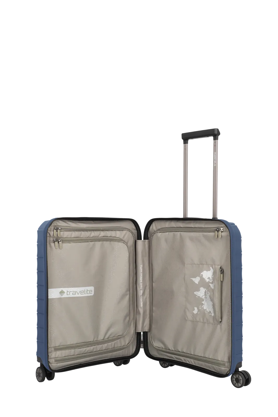 Mooby in Blau Groesse S mit Vortasche Innenansicht Taschen