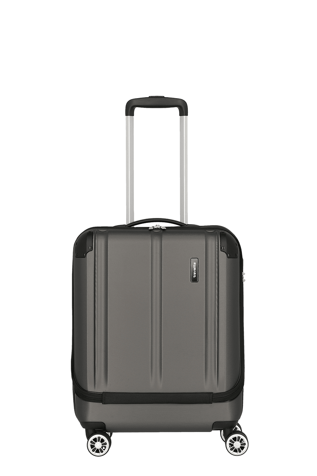 travelite City Trolley S (55 cm) mit Vortasche in Anthrazit