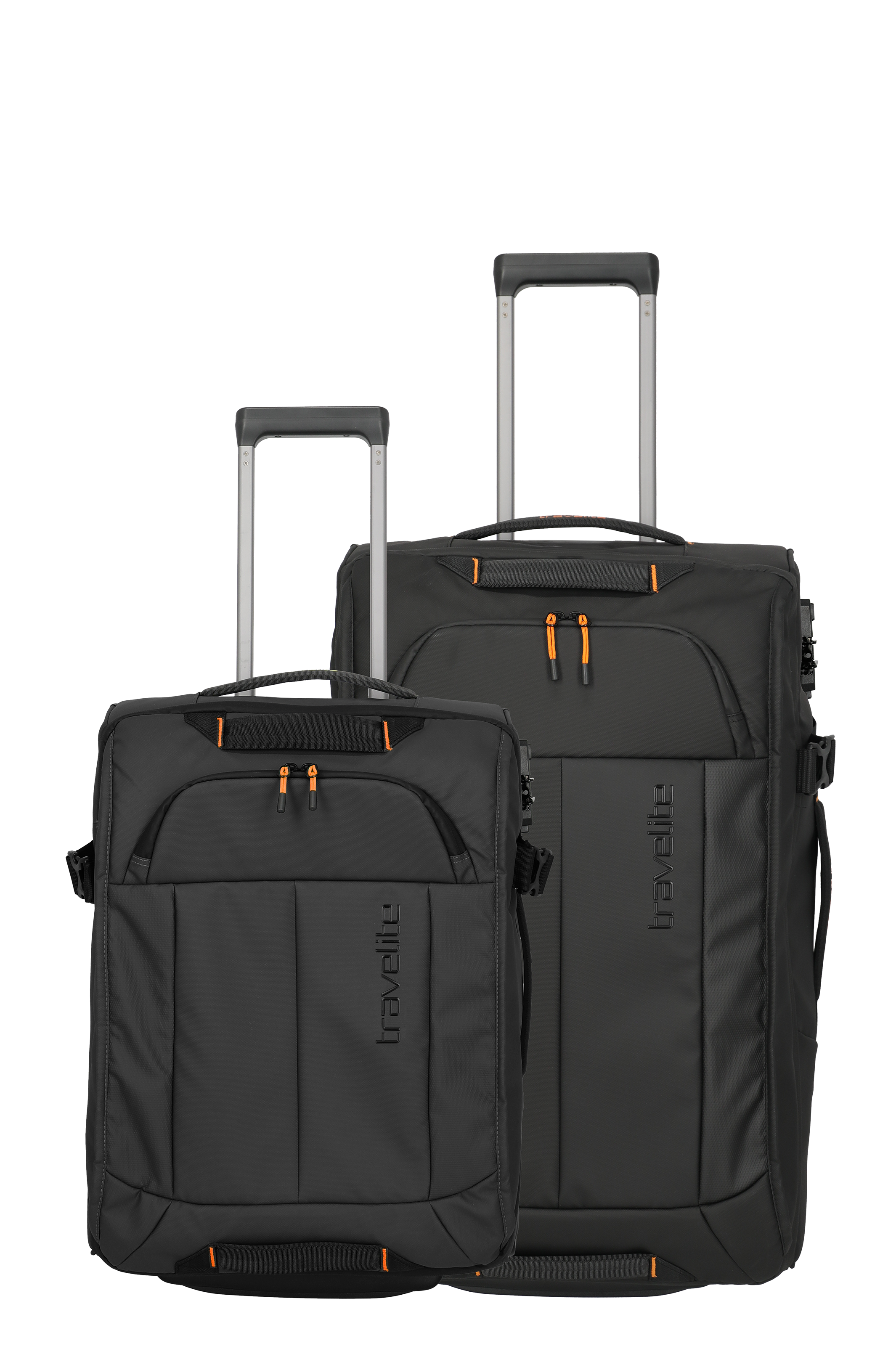 Eine travelite Rollenreisetaschen Set  der Serie Briize Frontansicht in khaki