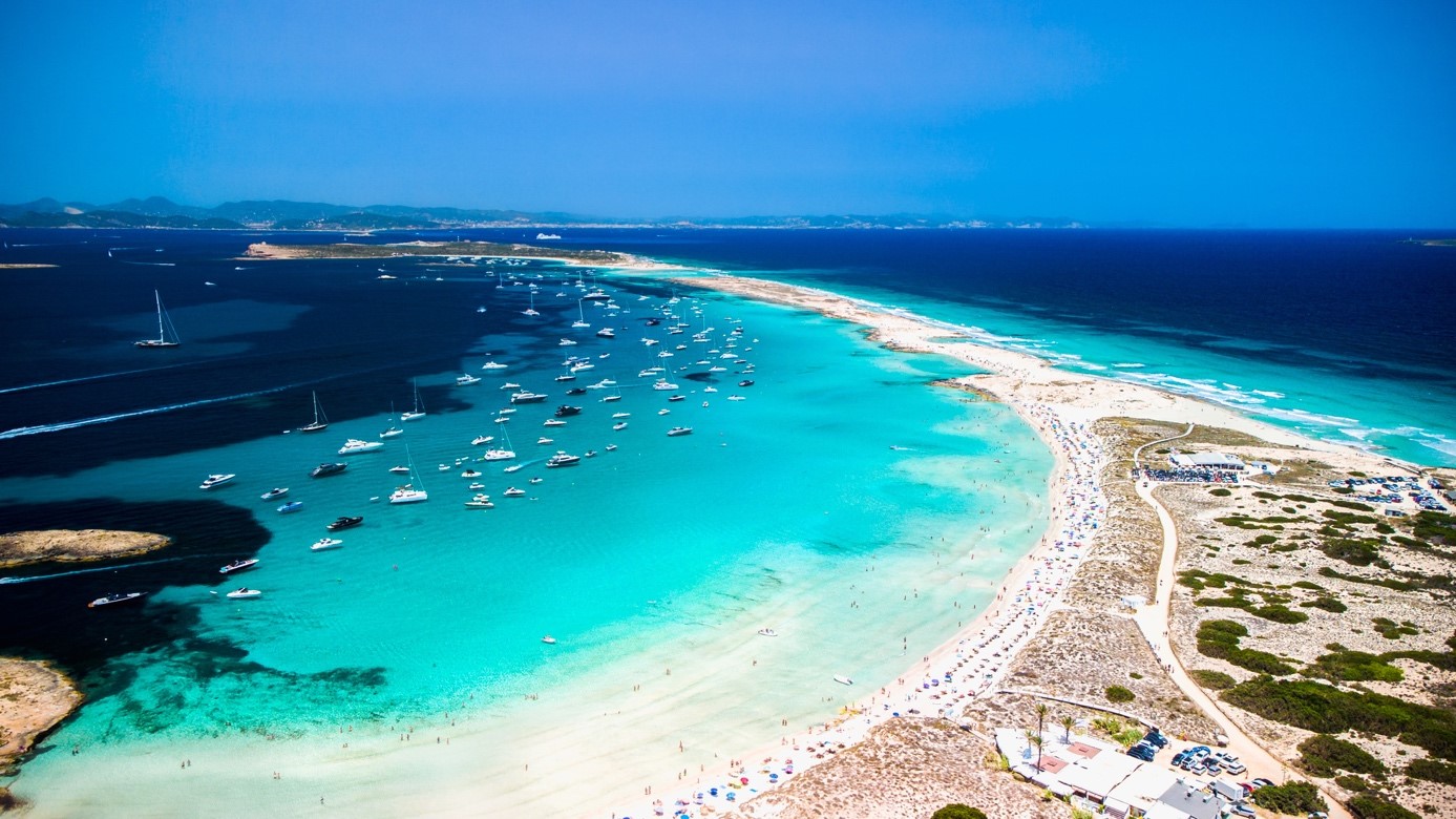Platja de Ses Illetes beach on Formentera