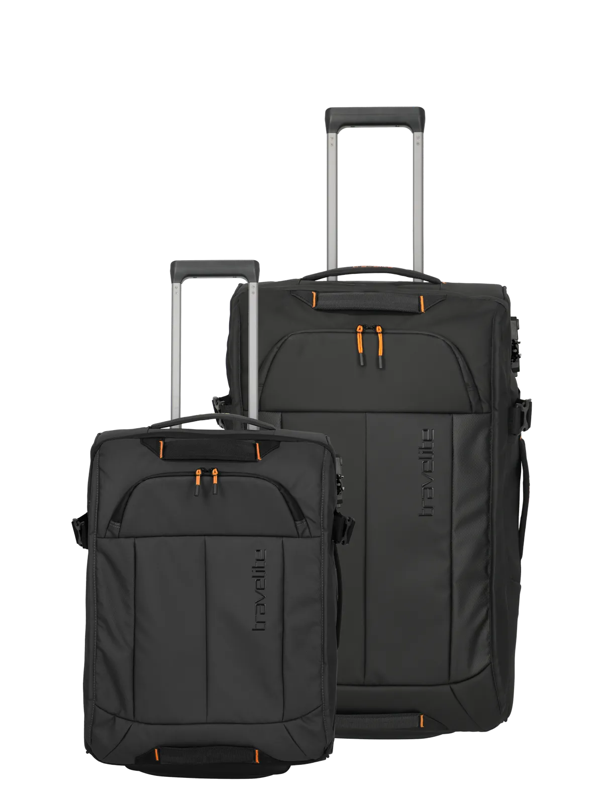 travelite Briize Rollenreisetasche Set schwarz Eine travelite Rollenreisetaschen Set  der Serie Briize Frontansicht in khaki