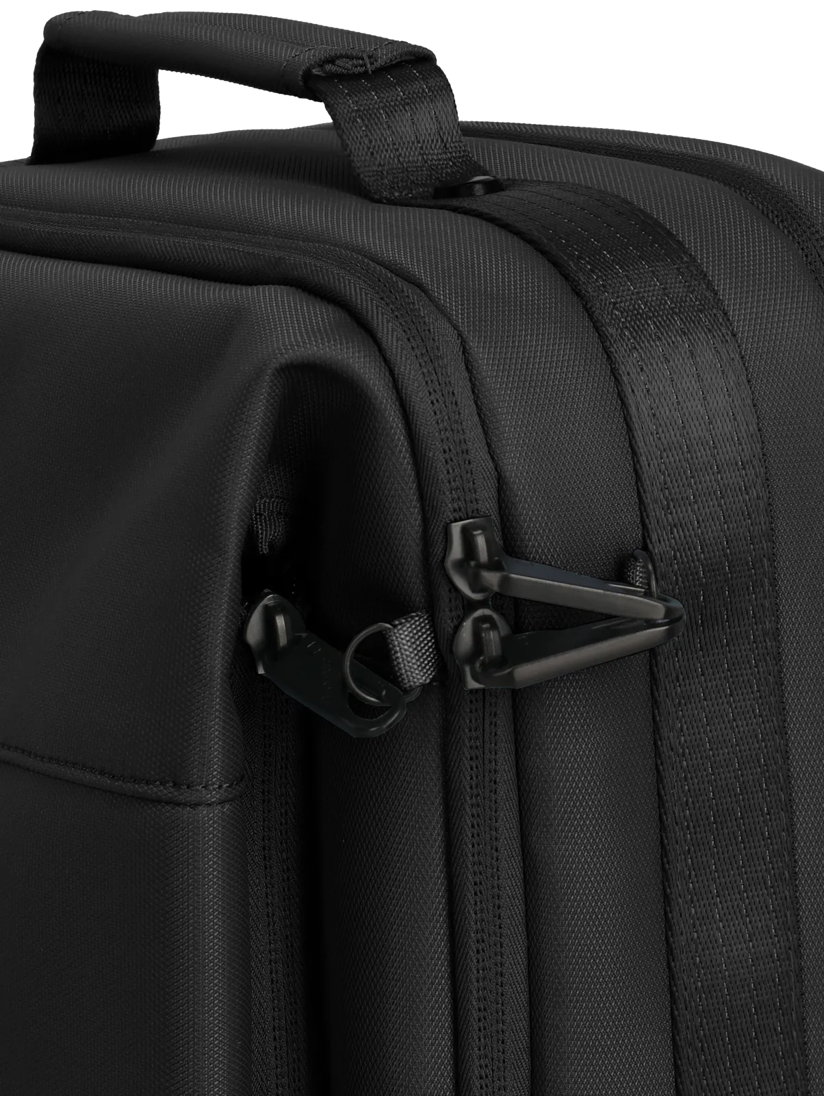 Hochwertige schwarze Reisetasche mit stabilem Reißverschluss und Tragegriff
