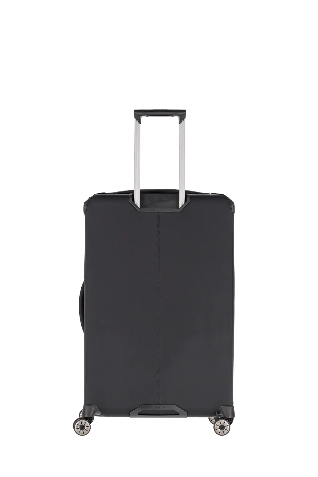 travelite schwarzer Priima Weichgepäck Koffer von hinten Größe L