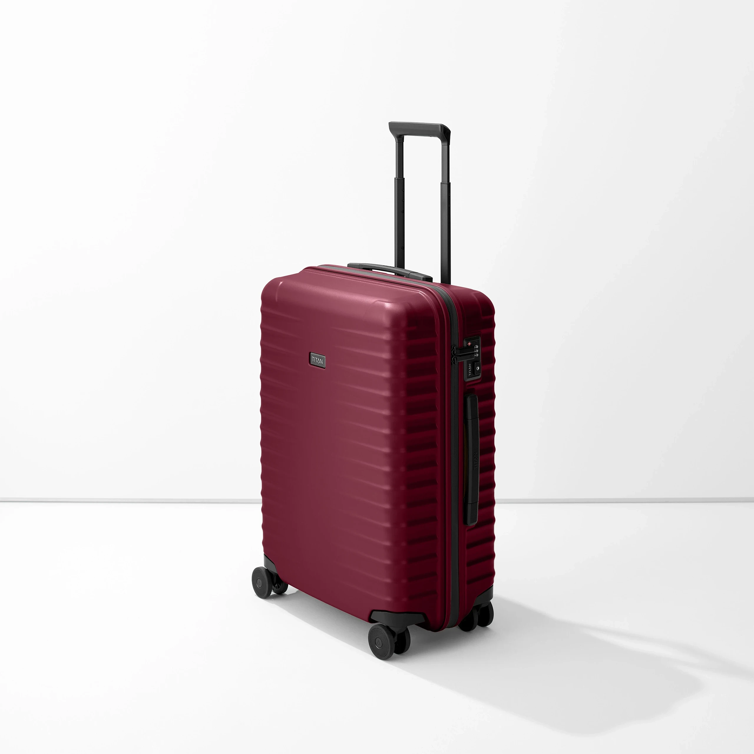 TITAN UPGRADE 4-Rad-Trolley aus Polycarbonat in Emberwood Red