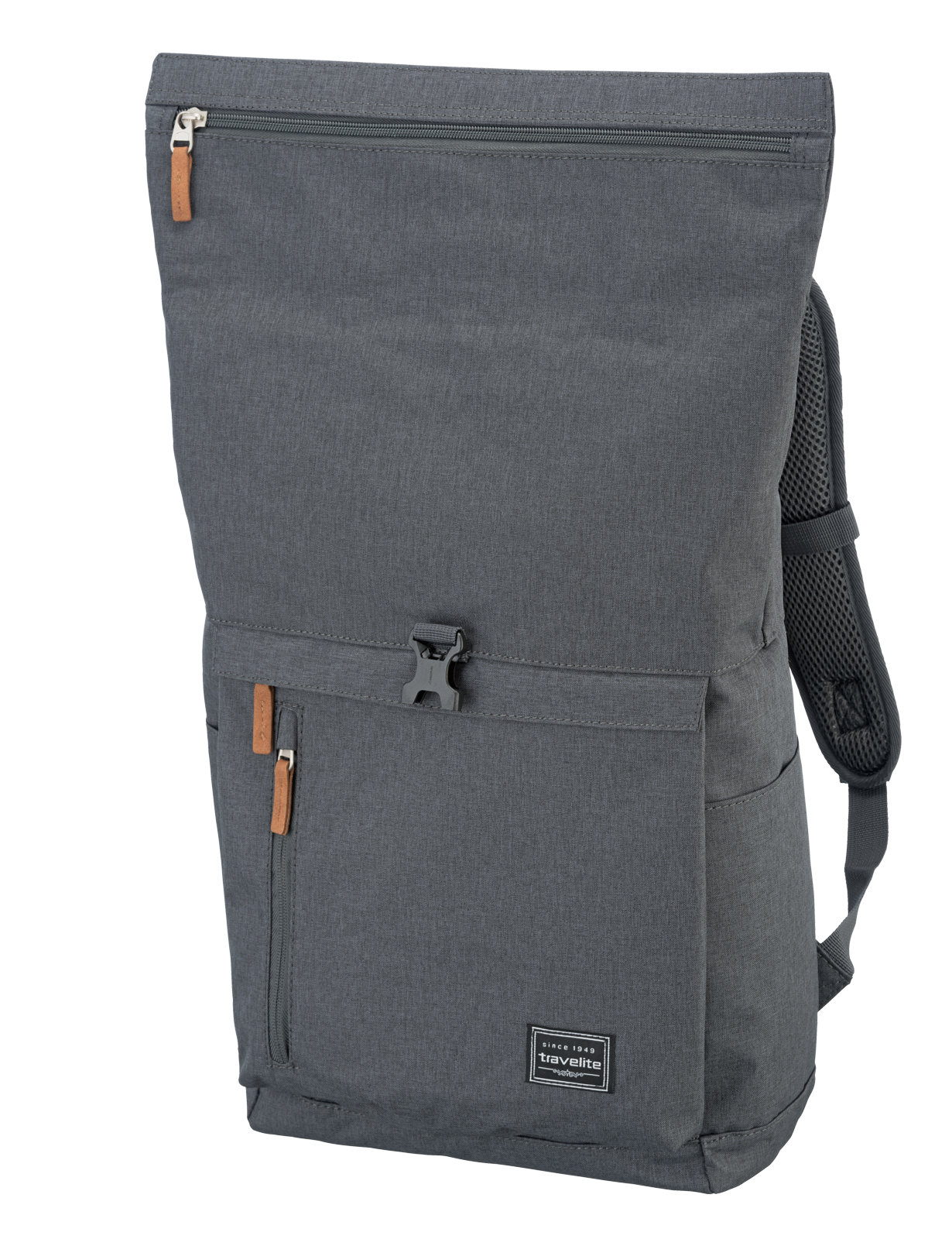 Grauer Rolltop-Rucksack von Travelite