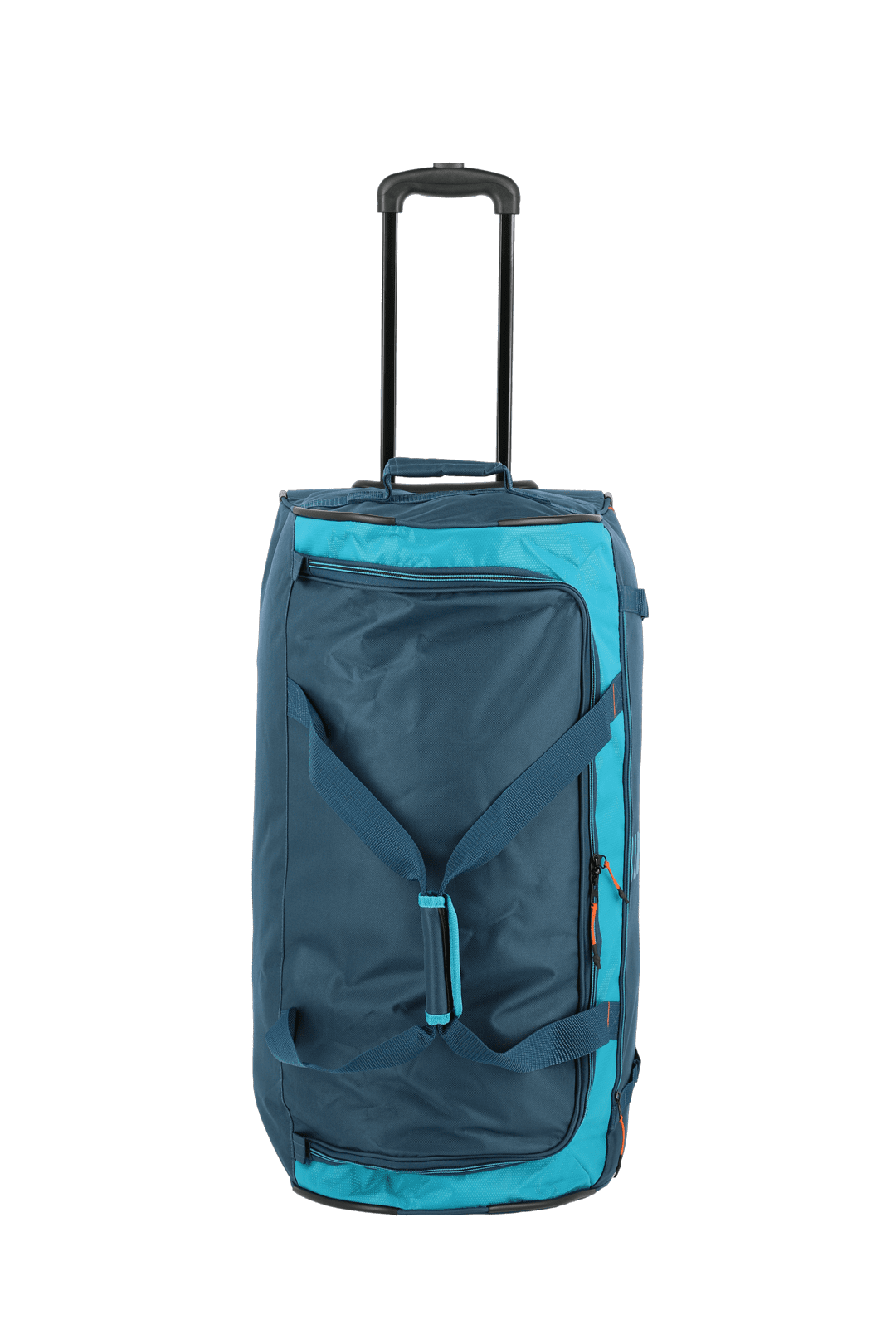 Große Reisetasche mit Rollen in Blau