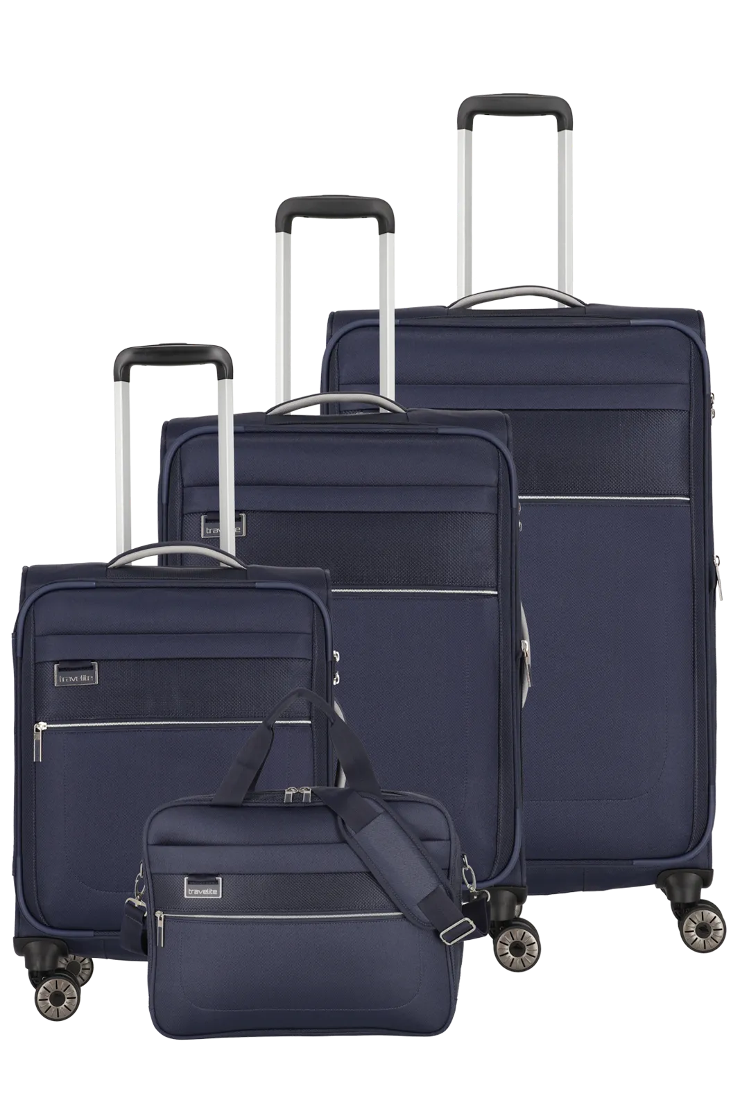 Set de valises 3 pièces + sac de bord 