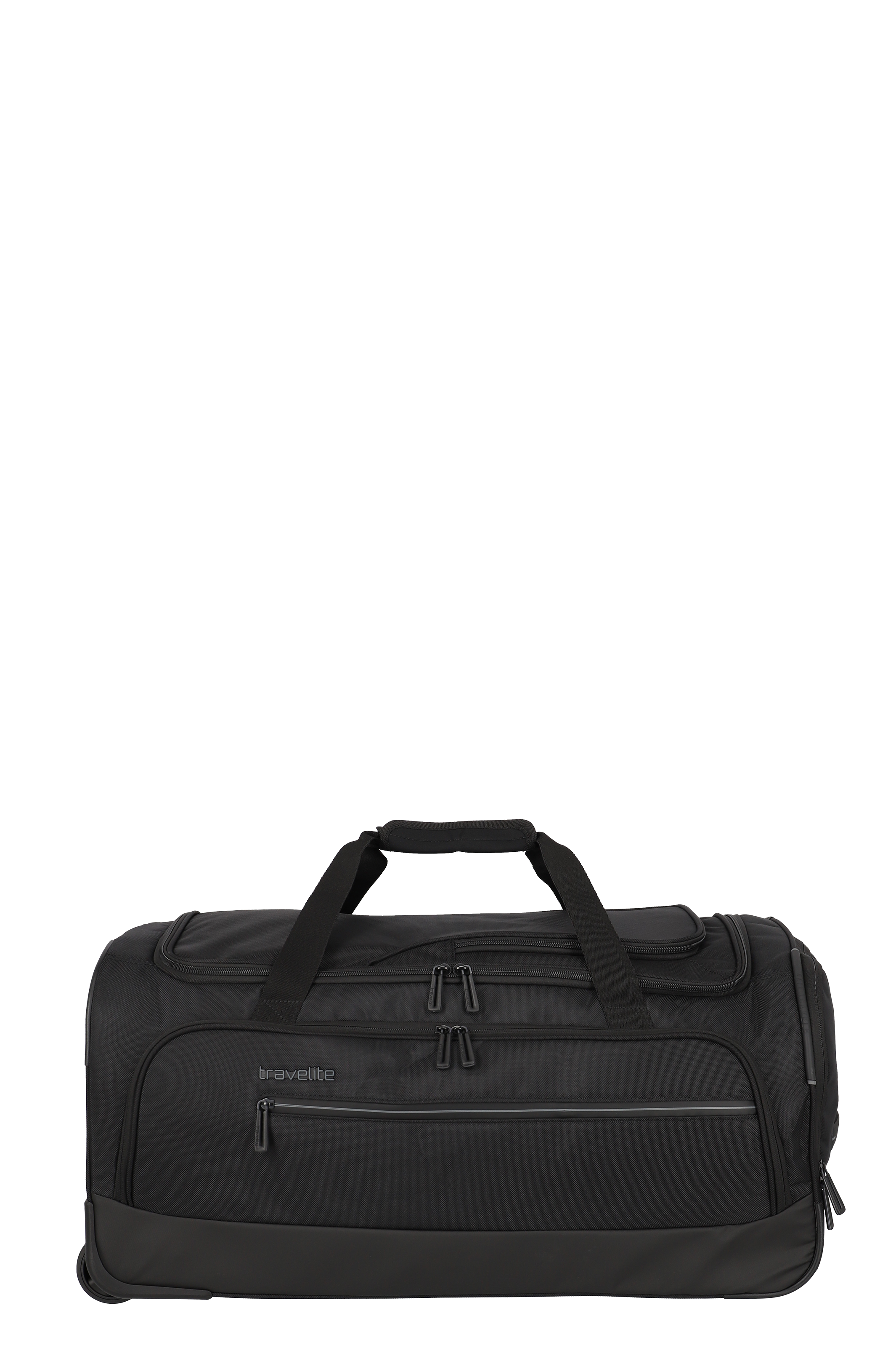 Travelite Reisetasche in Schwarz mit Reißverschlüssen und Tragegriffen – Ideale Sport- und Weekender-Tasche