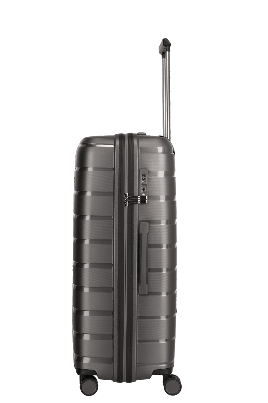 travelite AirBase Koffer von der Seite in anthrazit Größe L