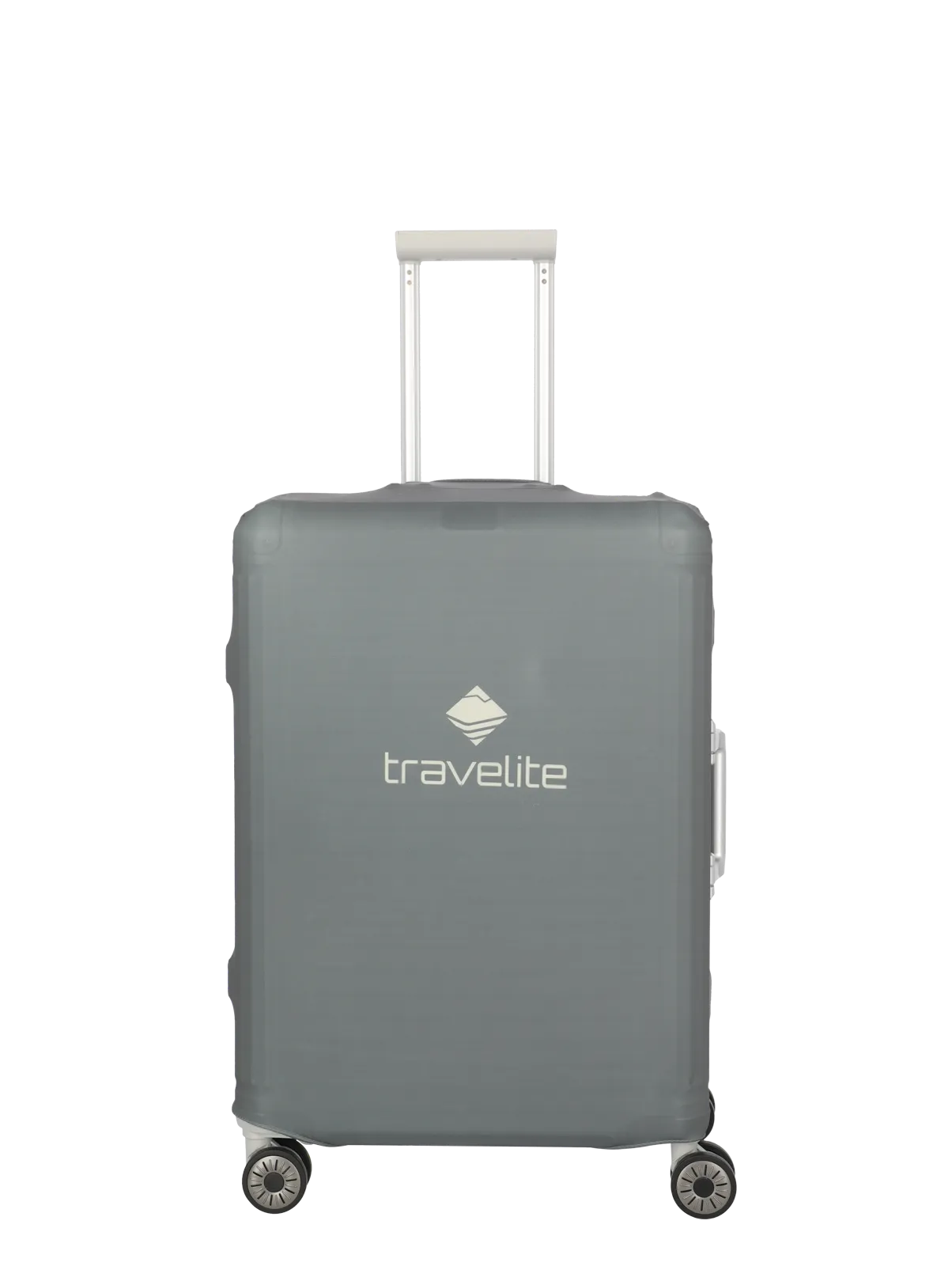 travelite  Kofferhülle M in anthrazit travelite Kofferhülle M Frontansicht in anthrazit