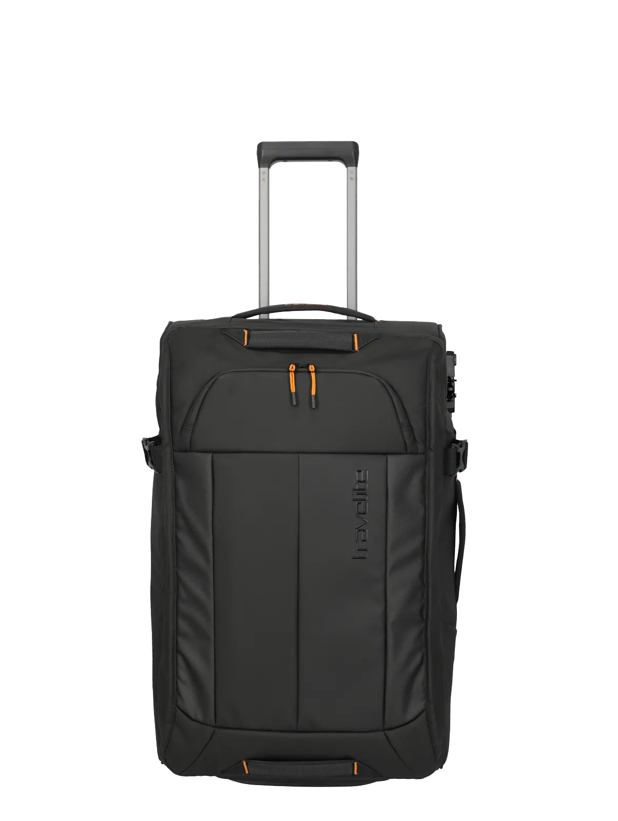 travelite Briize Rollenreisetasche Gr. M schwarz Eine travelite Rollenreisetasche der Serie Briize Größe M 67cm Frontansicht in schwarz