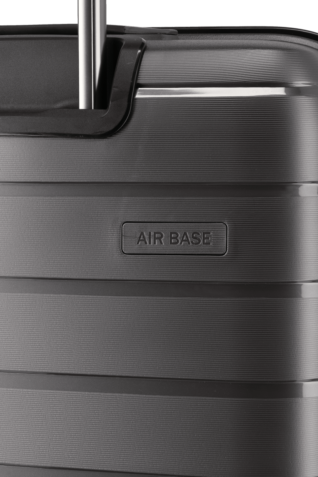 travelite AirBase Koffer in anthrazit Nahaufnahme