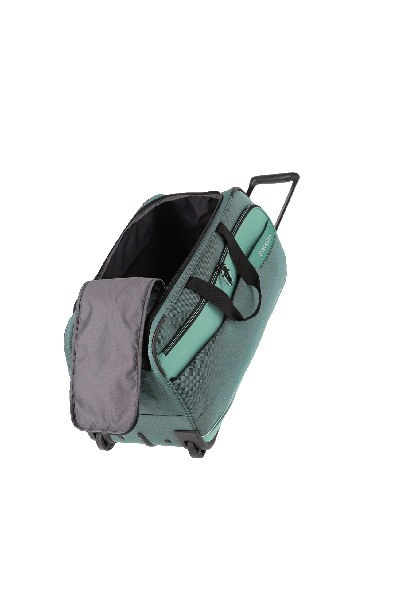 eukalyptus Viia Trolley-Reisetasche geöffnet von travelite